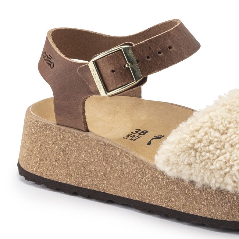 Glenda Natural Leather/Shearling Glenda Natural Leather/Shearling