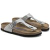 birkenstock gizeh soft footbed silver