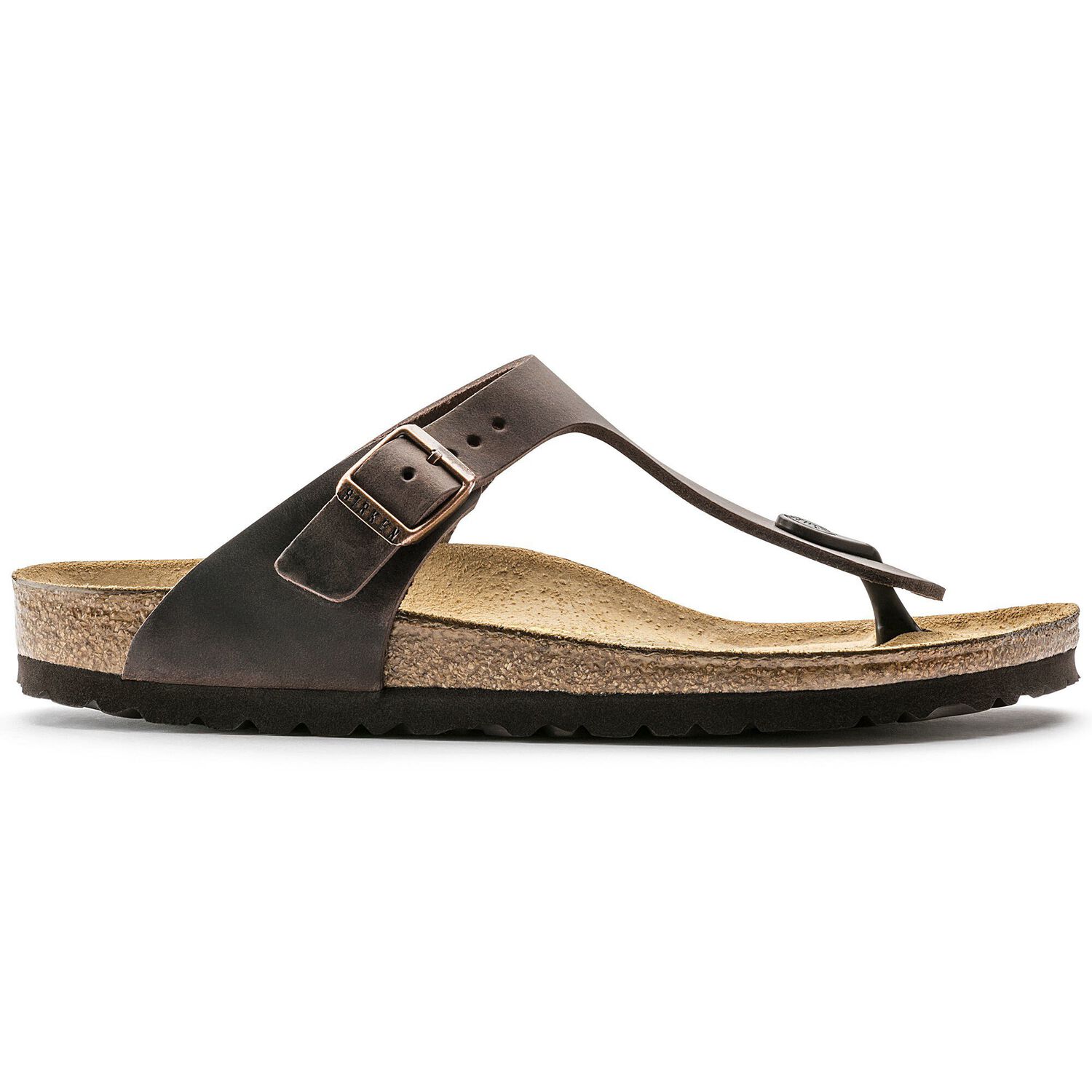 oiled leather birkenstock gizeh