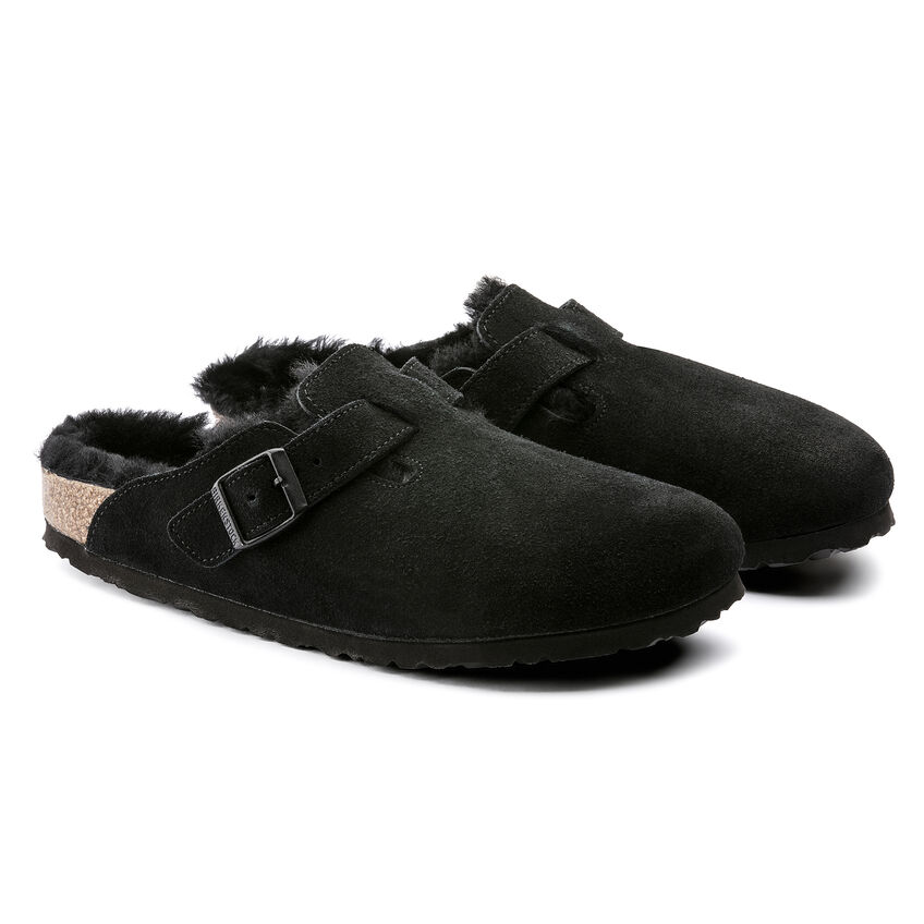Boston Shearling /ボストンシアリング スエードレザー ブラック | BIRKENSTOCK