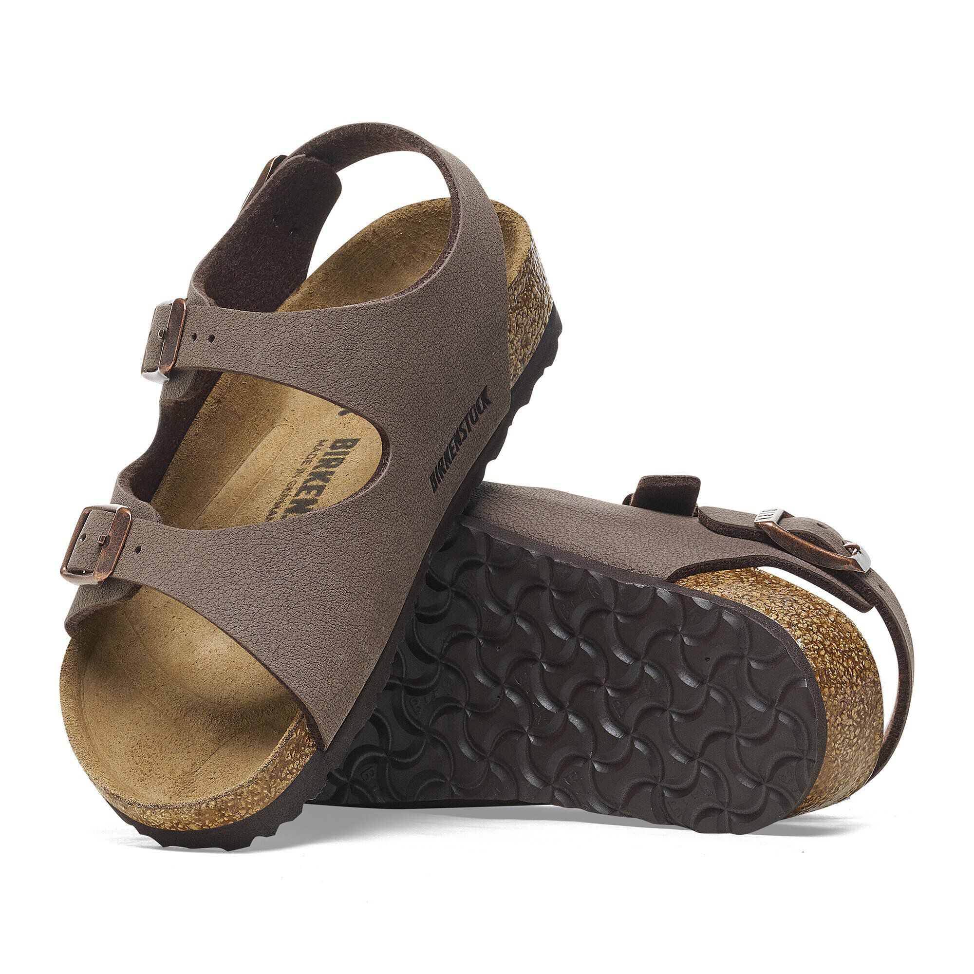 売れ筋がひ！ Roma Kids BIRKENSTOCK | Mocha Nubuk Birko-Flor サンダル