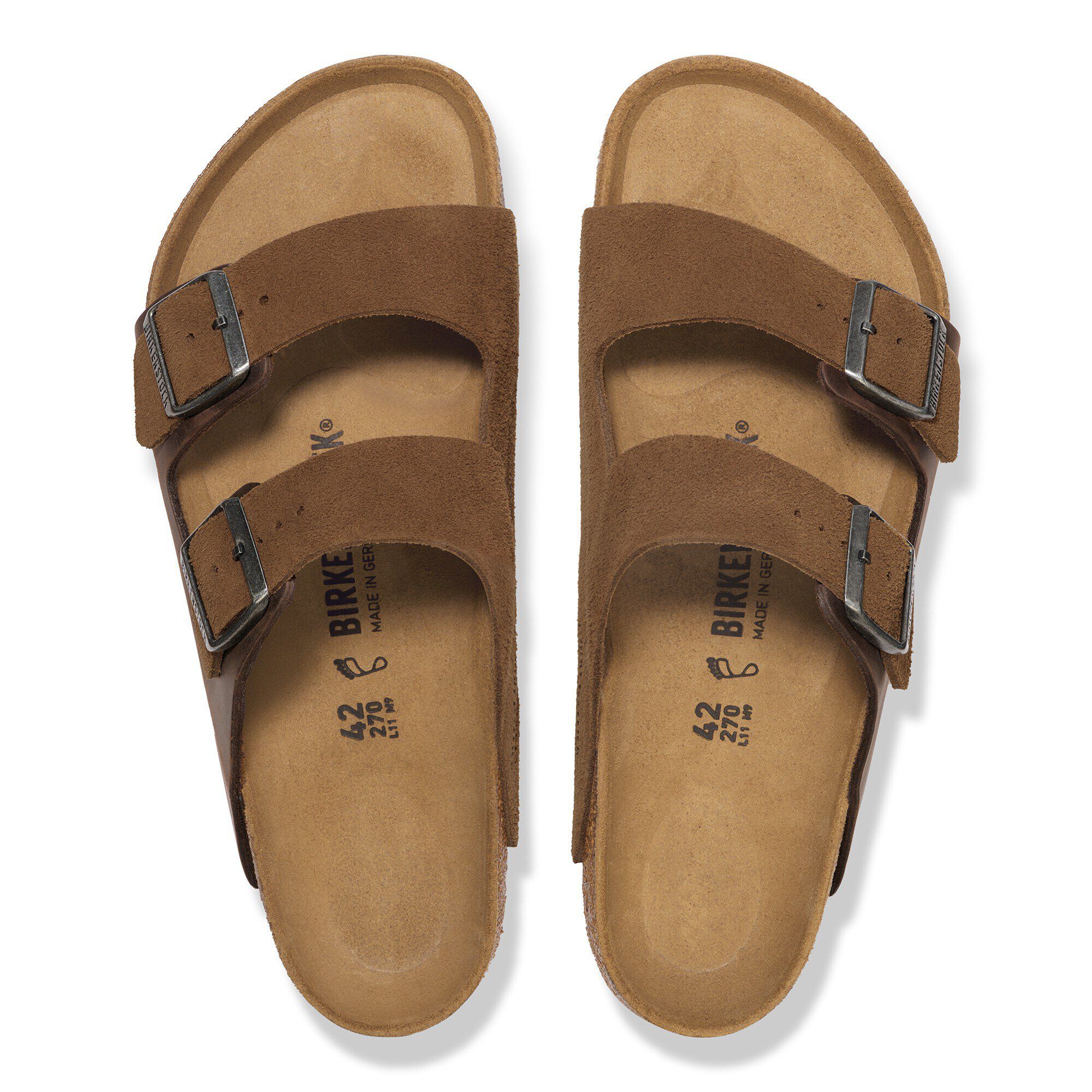 Arizona BS Mixed Leather Dark Tea | BIRKENSTOCK