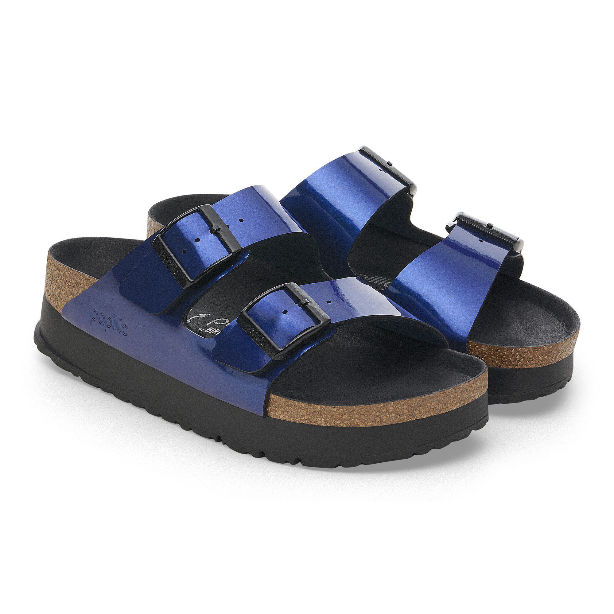 Birkenstock women's arizona exquisite platform black discount
