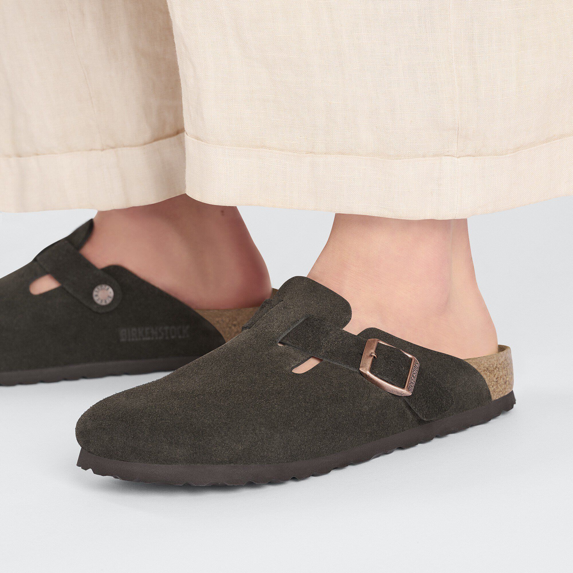 Boston Suede Leather mocca | BIRKENSTOCK