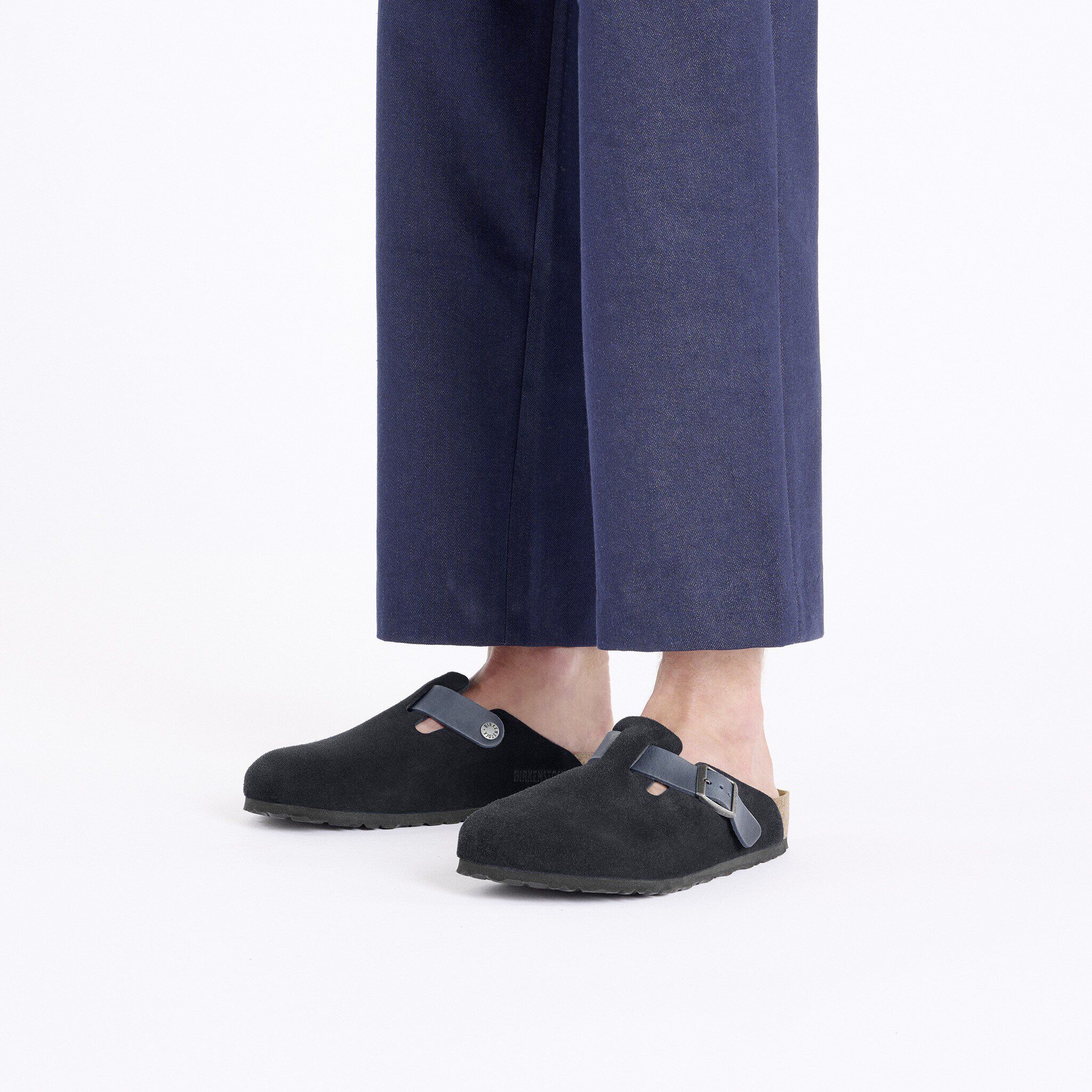 新品未使用　Birkenstock Boston BS モカ 39 Boston Soft Footbed Suede Leather in Color Mocha