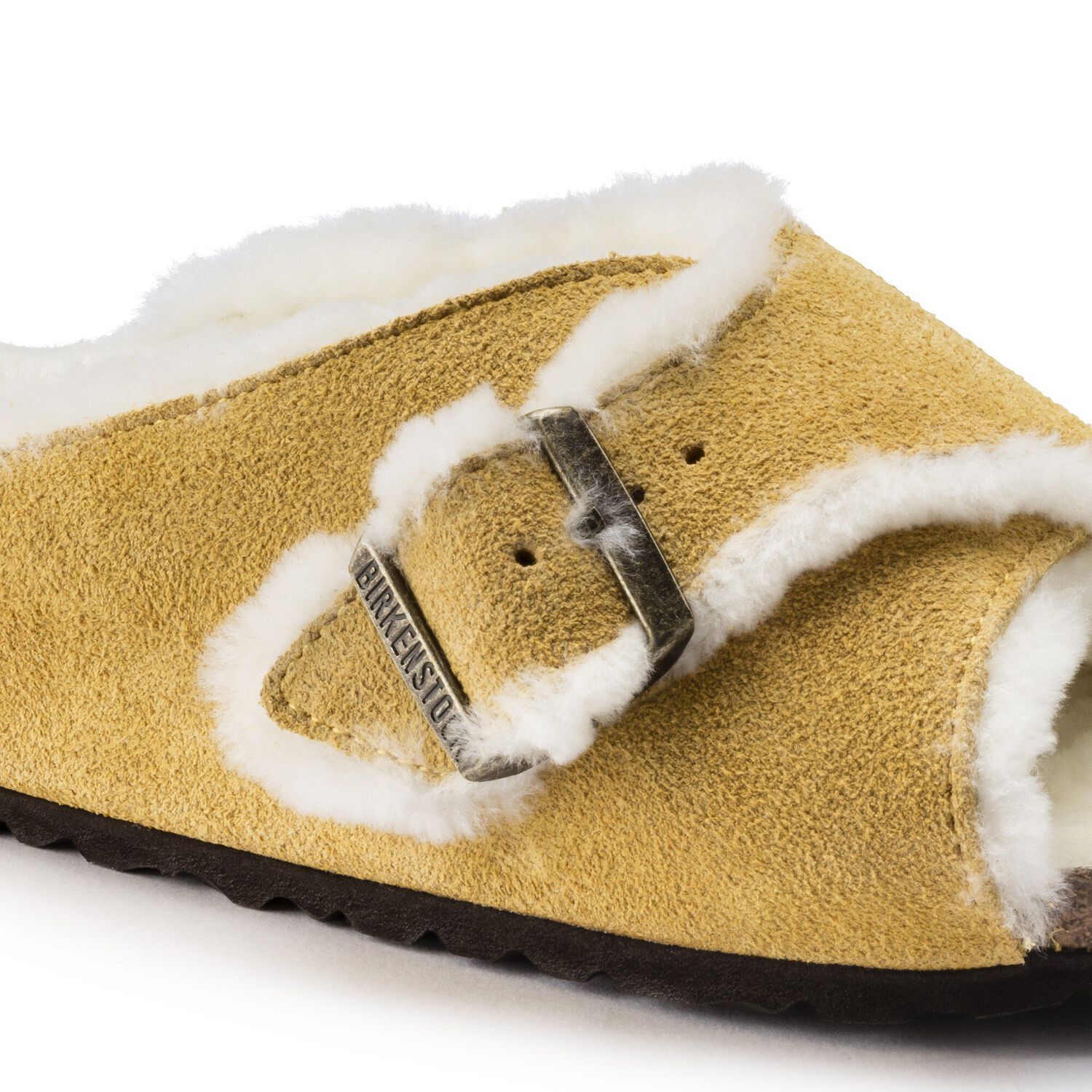 arosa shearling suede leather
