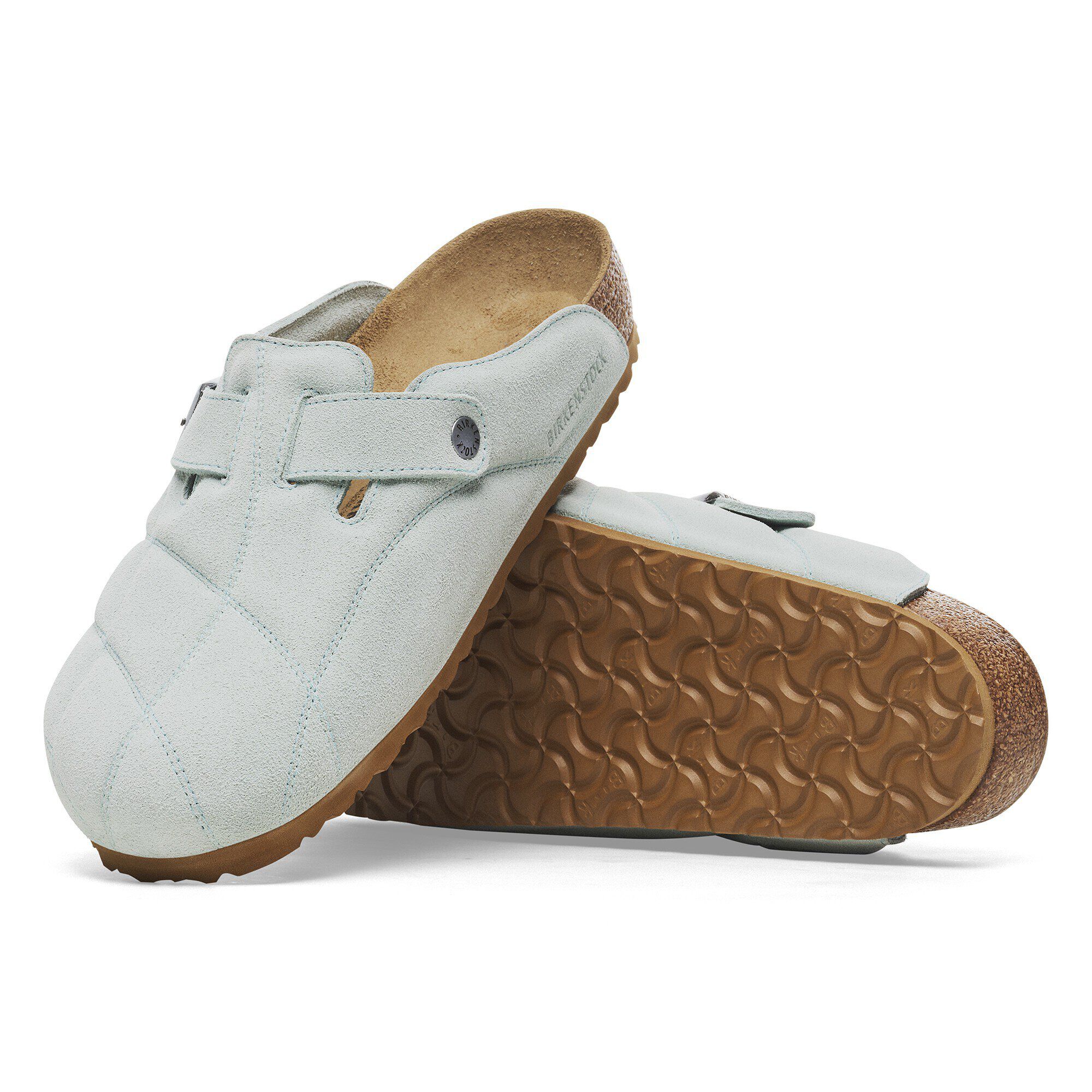 Boston Quilted / ボストン キルテッド スエードレザー アクア