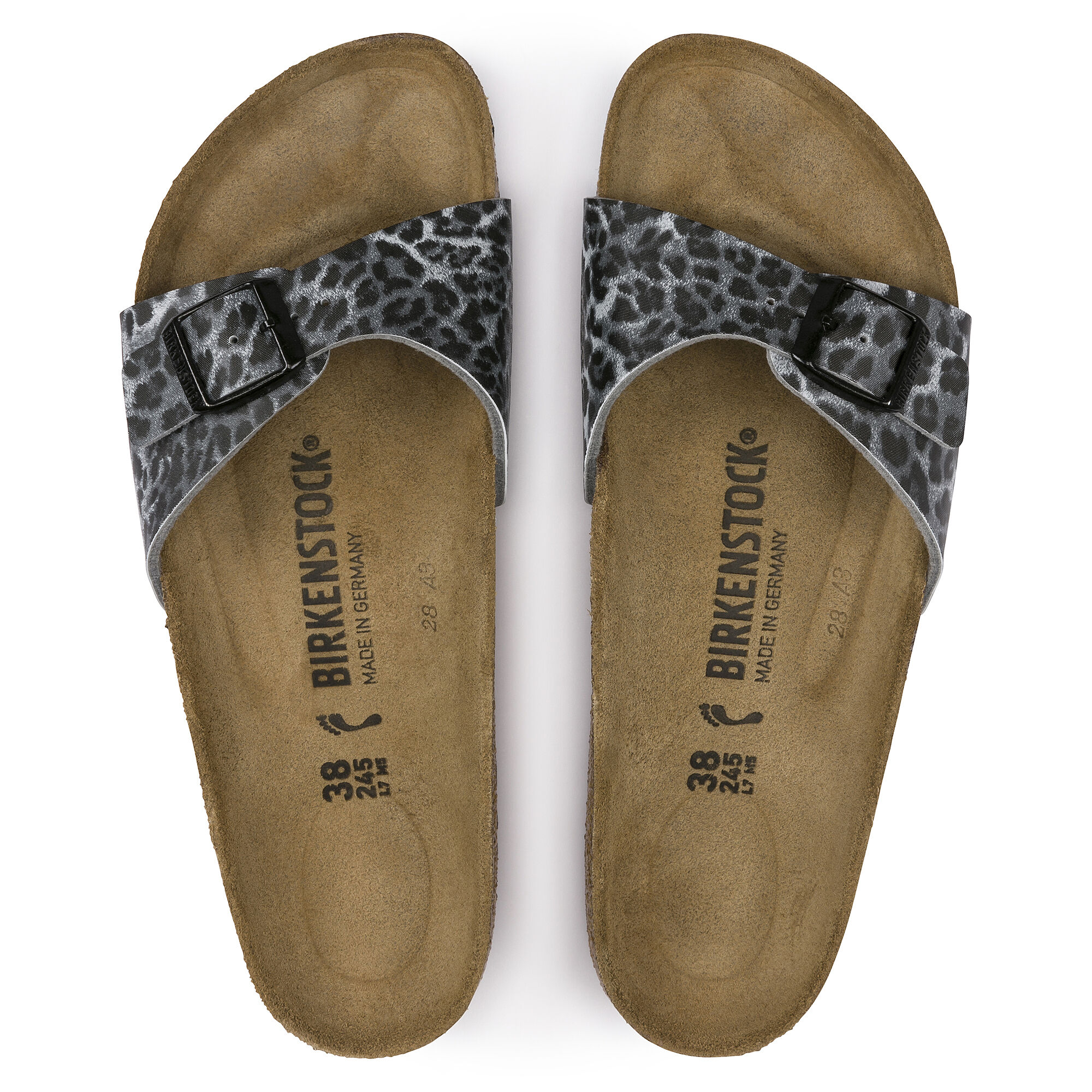 animal print birkenstock sandals