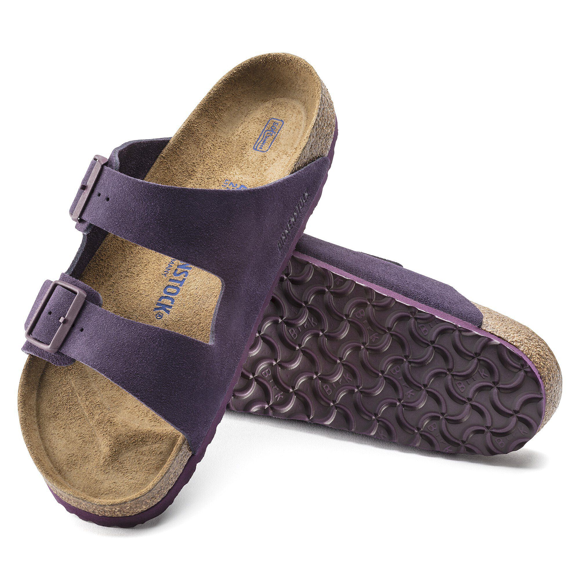 Icy metallic violet birkenstock on sale