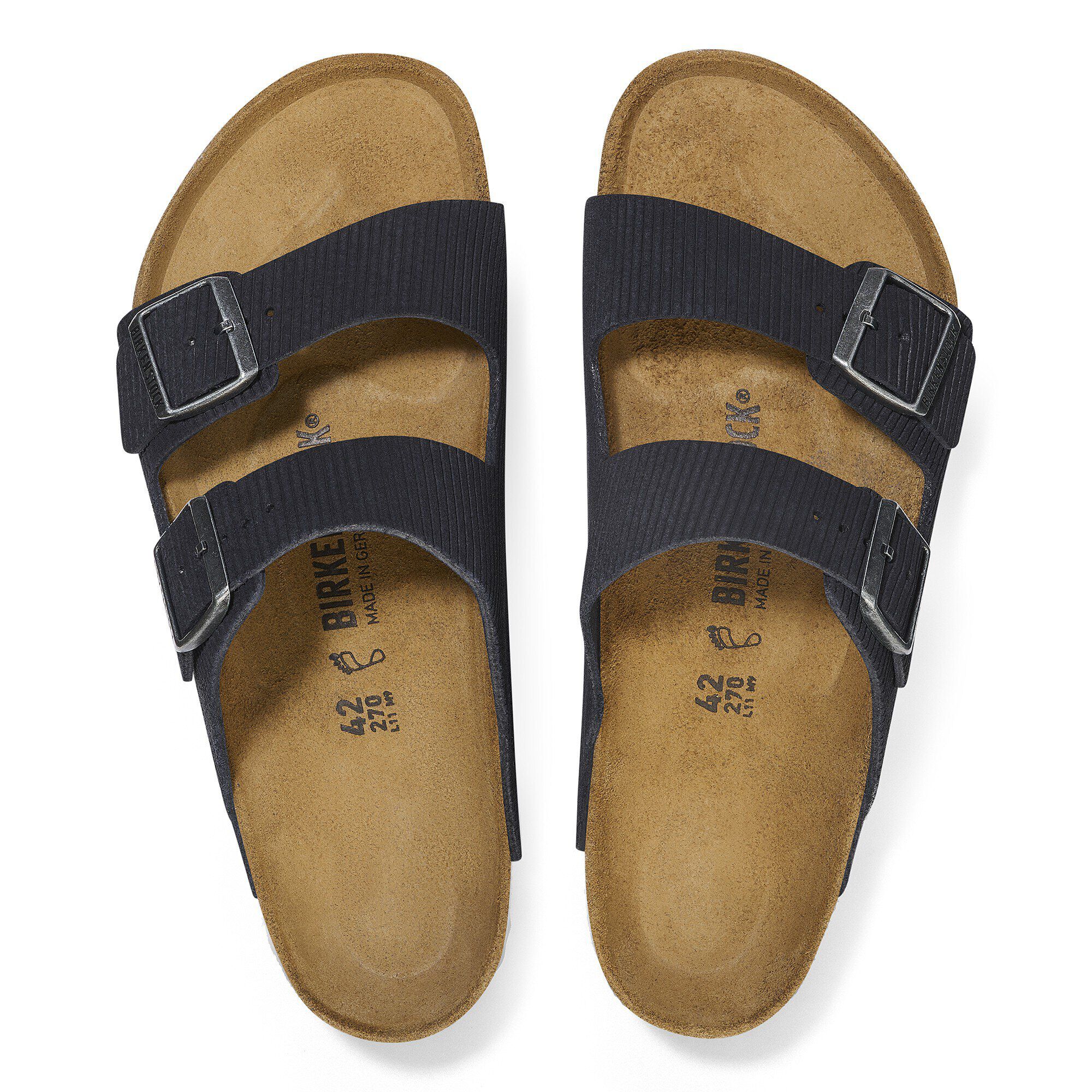 Arizona Suede Leather Embossed Corduroy Midnight | BIRKENSTOCK