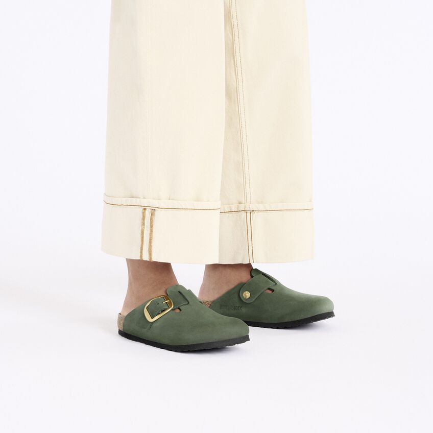 Boston Big Buckle Nubuk Leather