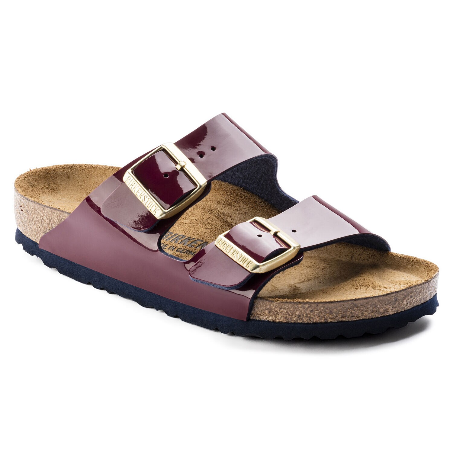 birkenstock arizona blue patent