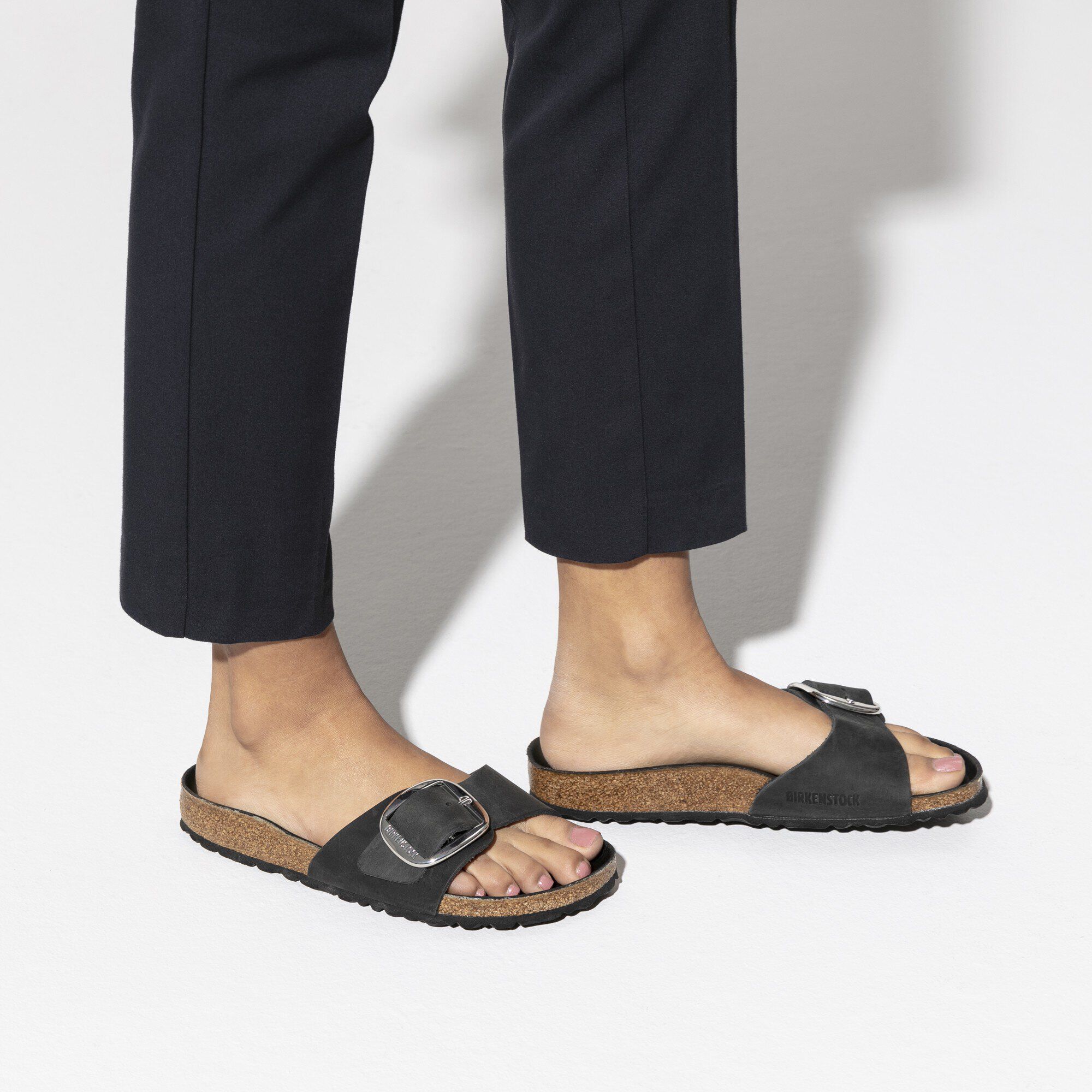 madrid big buckle birkenstock black