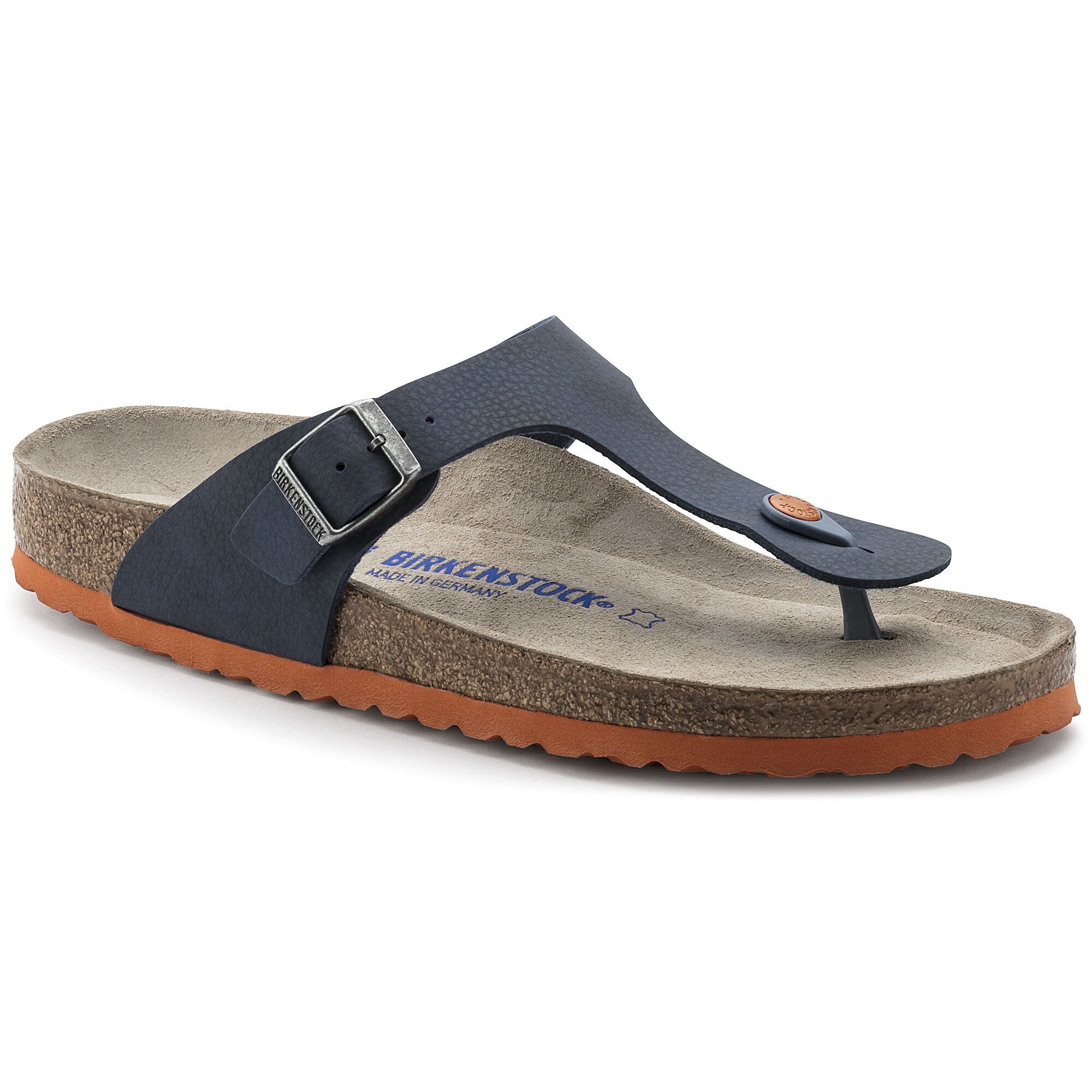 birkenstock gizeh patent blue
