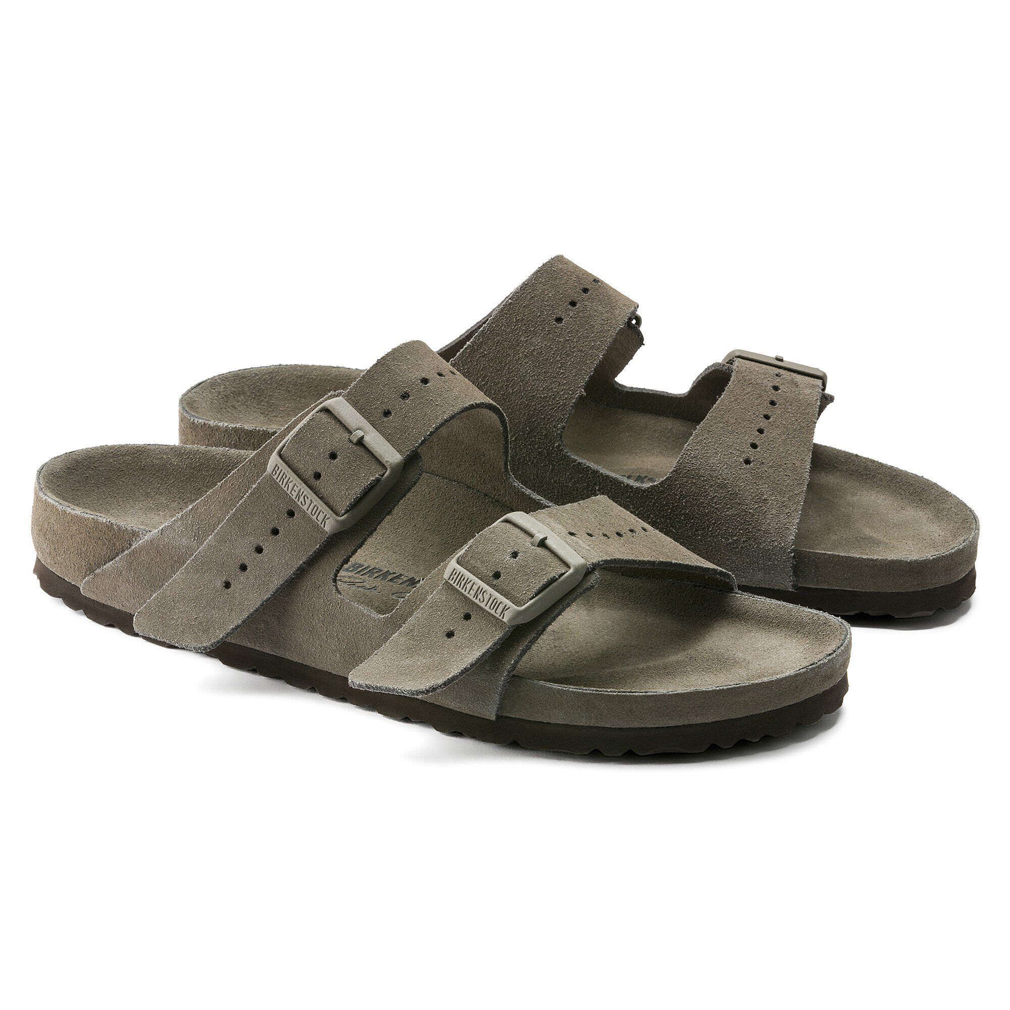 １着でも送料無料 Rick Owens Arizona Suede Leather Velour Dust | BIRKENSTOCK 靴