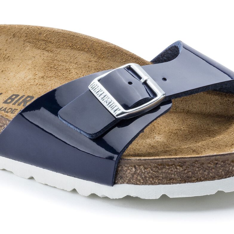 Madrid Birko-Flor Patent Dress Blue Madrid Birko-Flor Patent Dress Blue