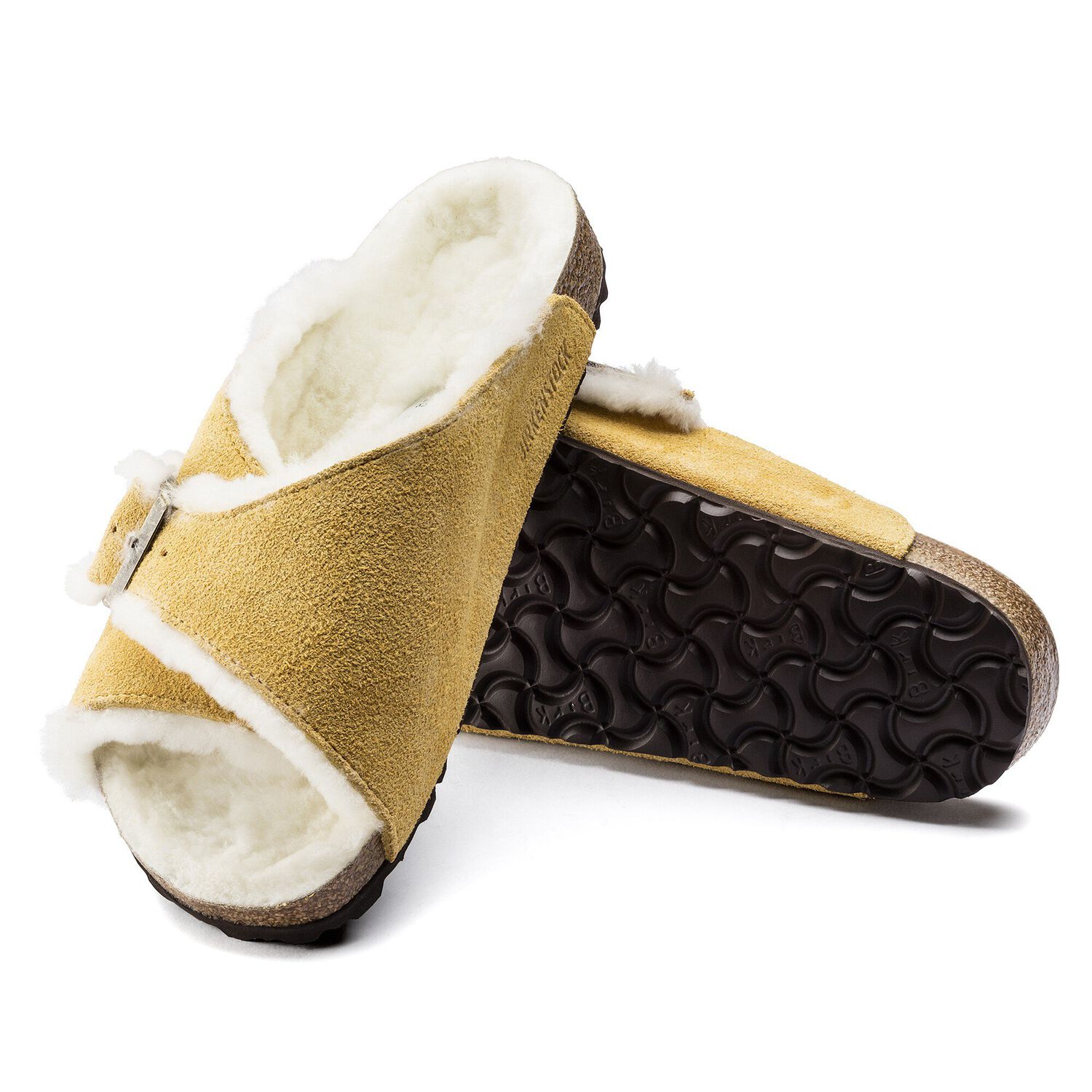 arosa shearling suede leather