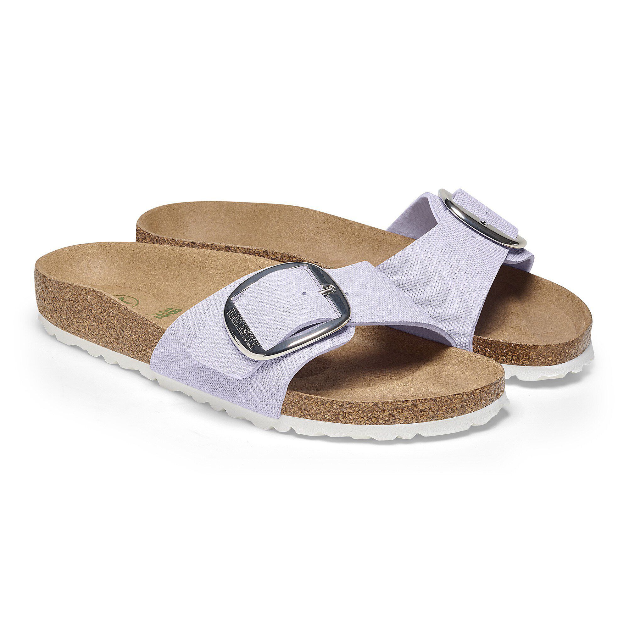 Madrid Big Buckle Rivet Logo Textile Vegan Canvas Purple Fog