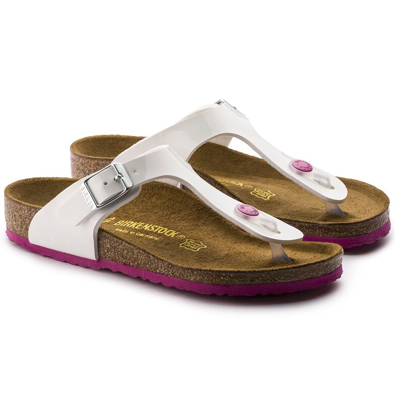 birkenstock red patent gizeh