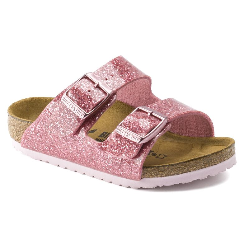 birkenstock arizona cosmic sparkle white