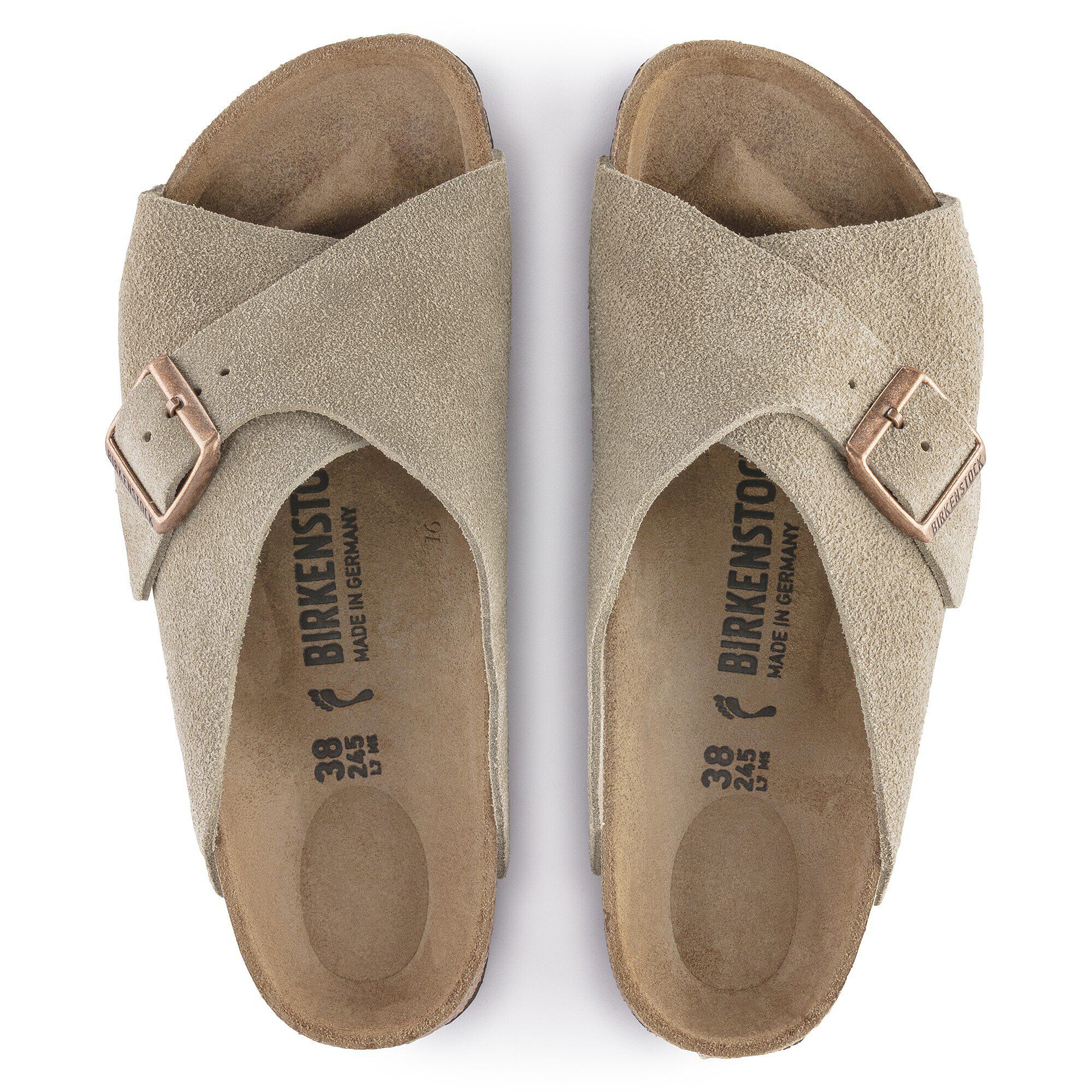 Arosa Suede Leather Taupe