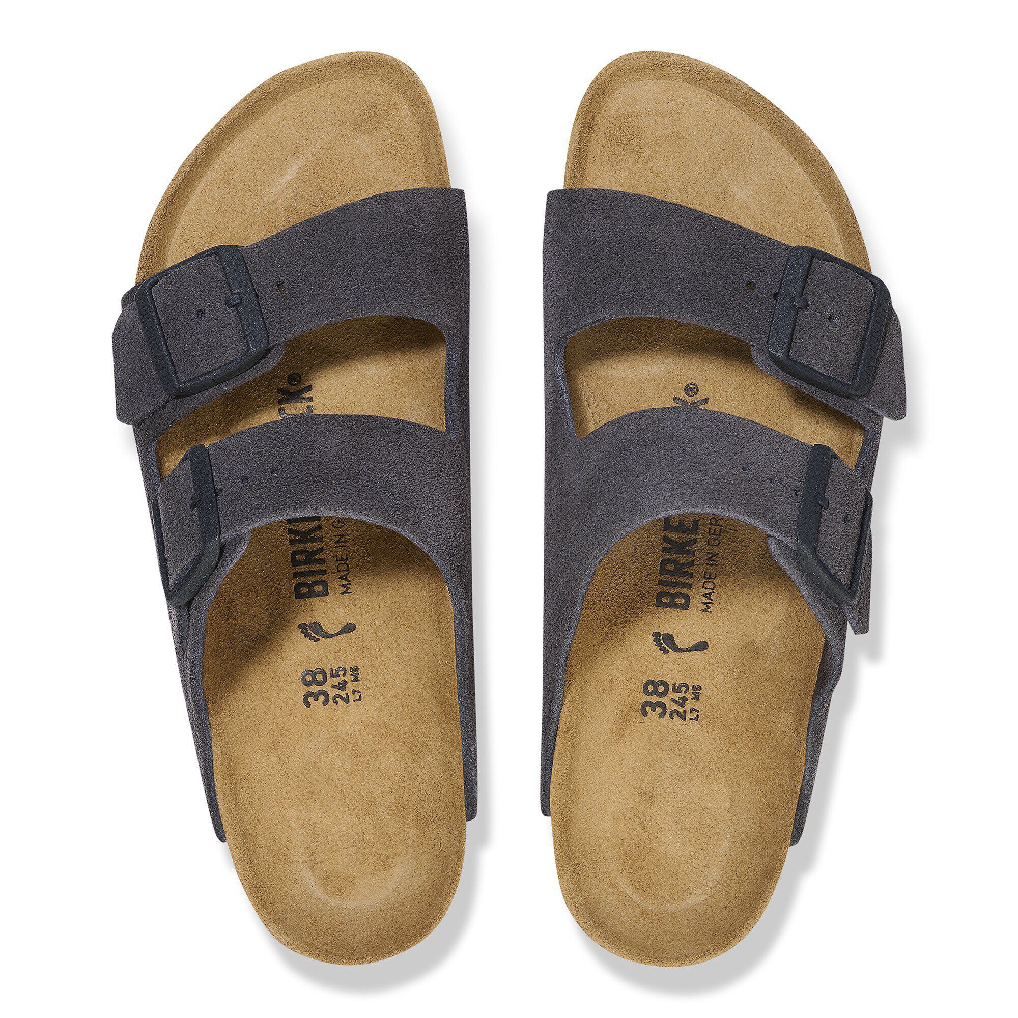 Arizona zamsz Velvet grey | BIRKENSTOCK