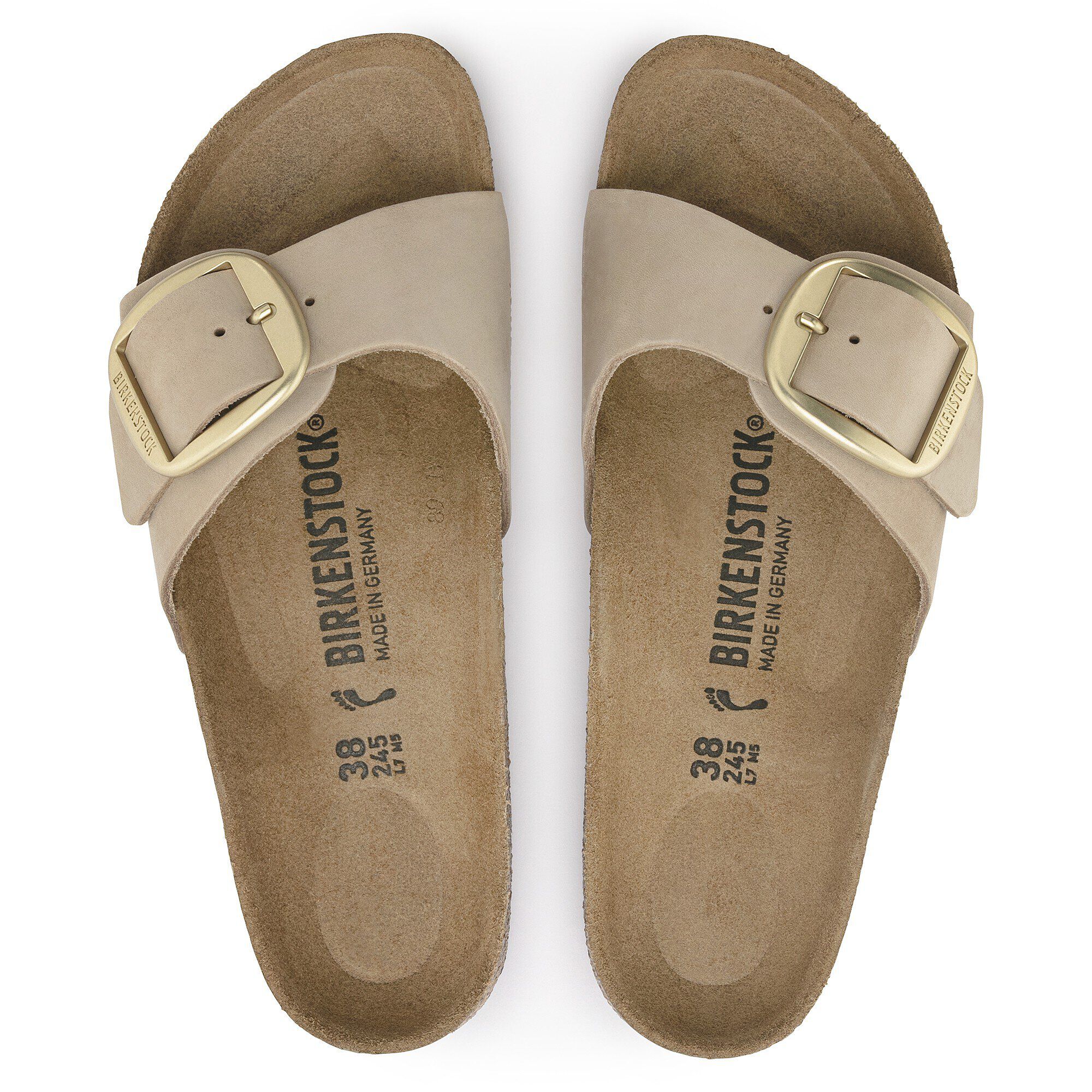 Madrid Big Buckle Naturleder Nubuk Sandcastle BIRKENSTOCK