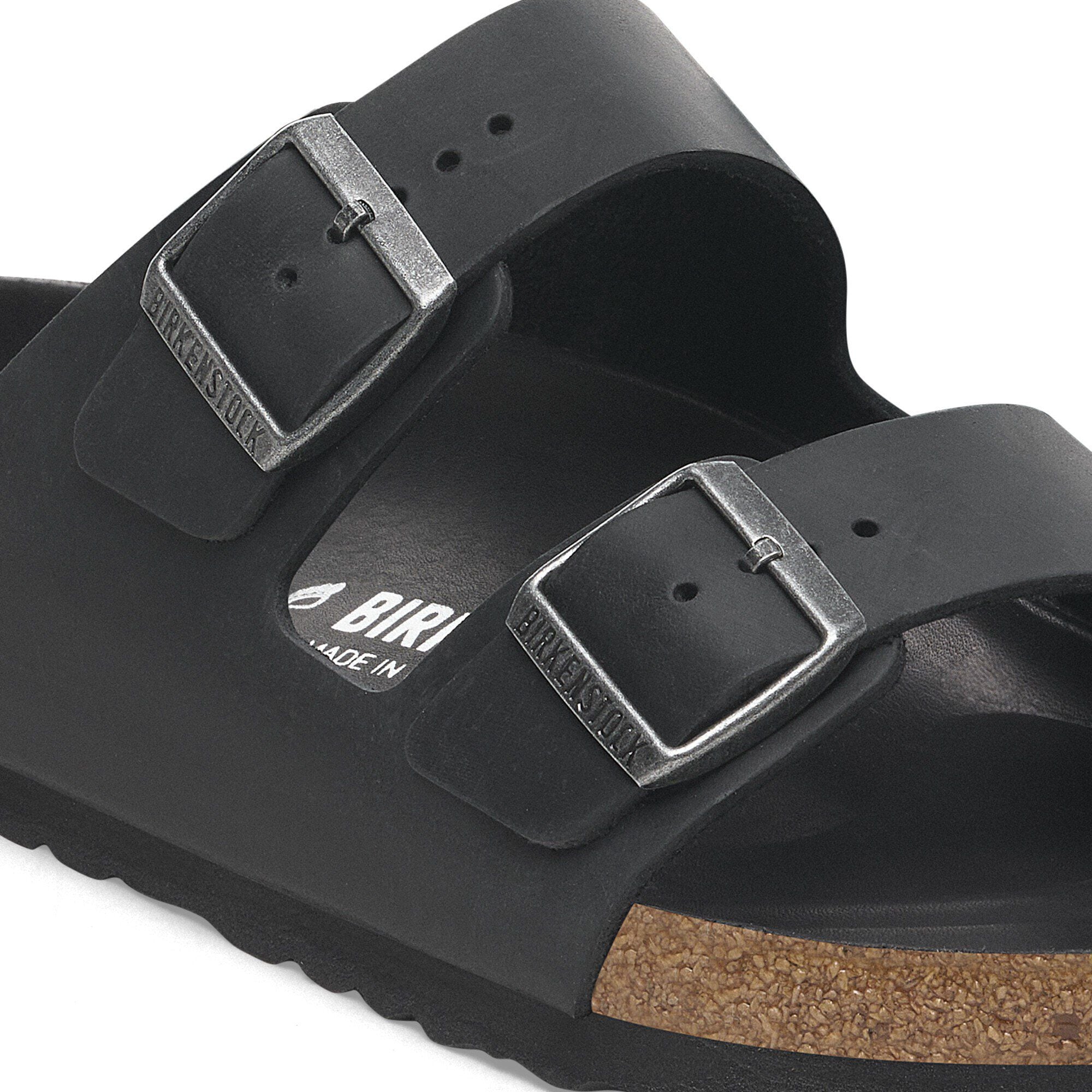 Arizona BS Natural Leather Oiled Black | BIRKENSTOCK