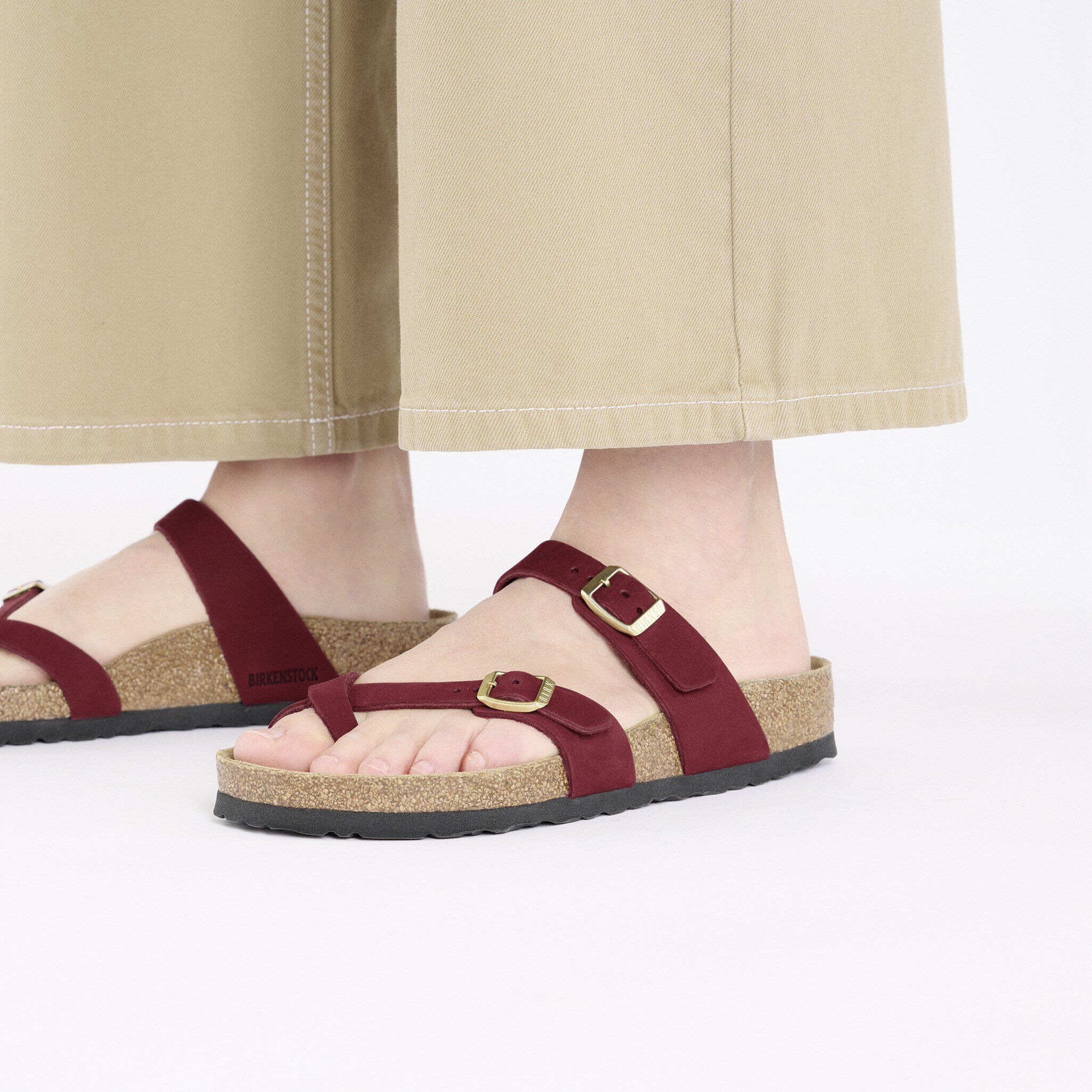 Birkenstock mayari patent bordeaux discount