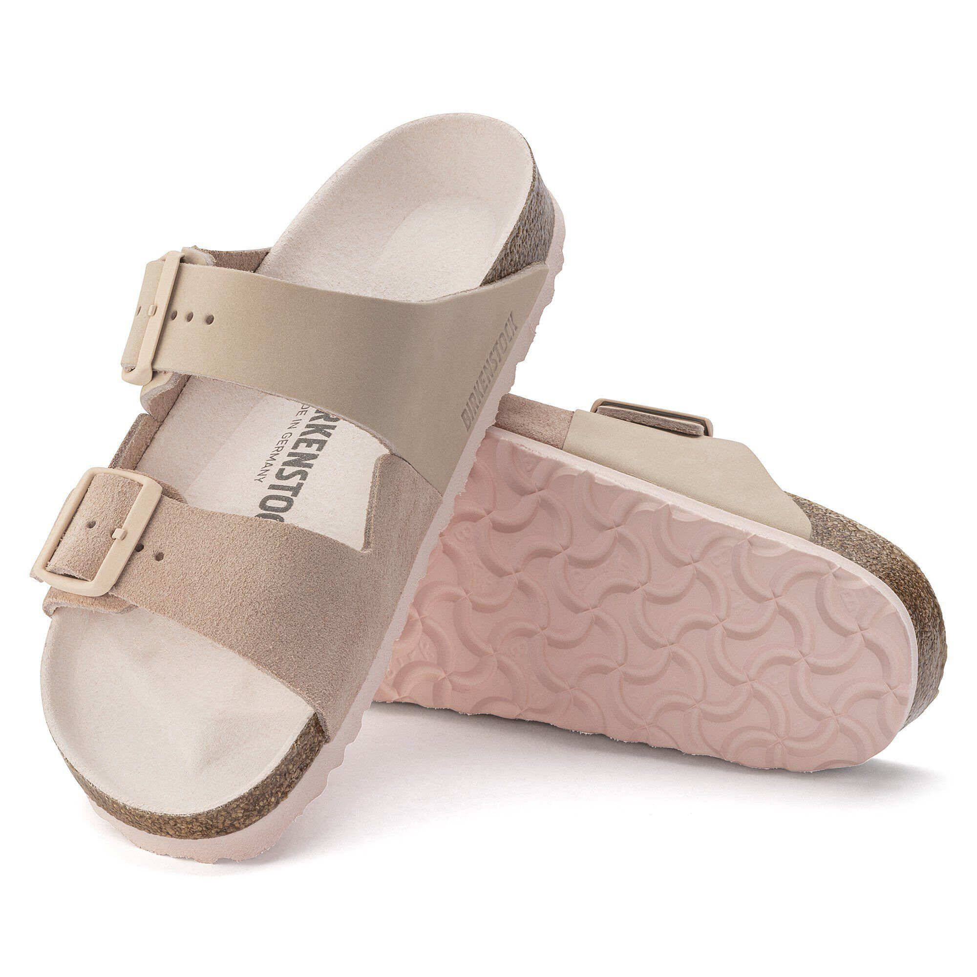 Arizona Split Nubuck Suede Leather Light Rose BIRKENSTOCK