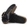 Madrid Big Buckle Natural Leather Patent