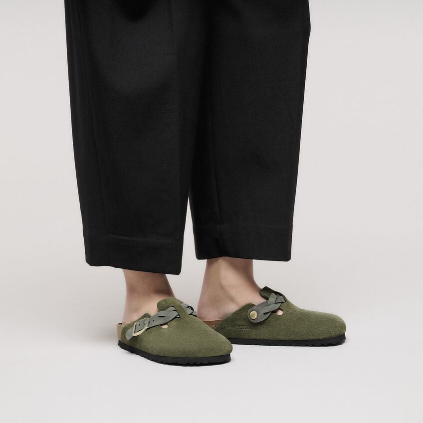 Boston Braided Suede Leather