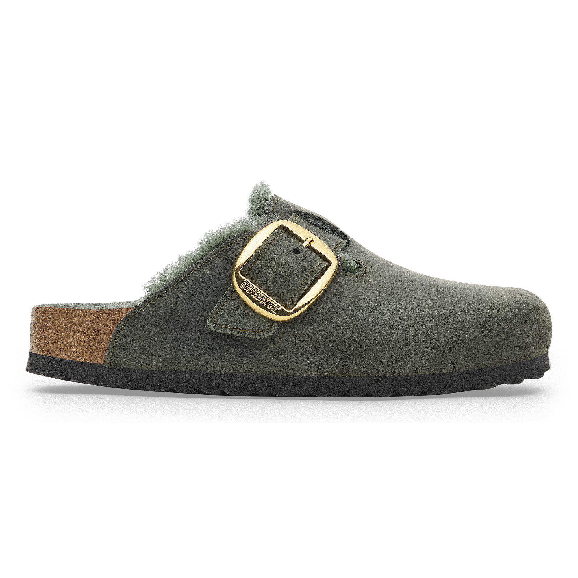 Boston Big Buckle Shearling Natural Leather Oiled