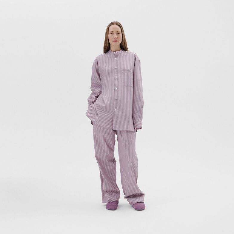 Tekla Pants Mauve Stripes
