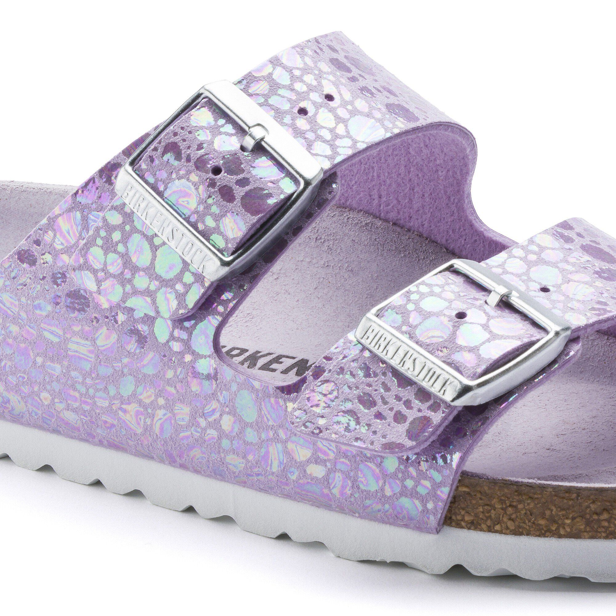 birkenstock metallic stones lilac