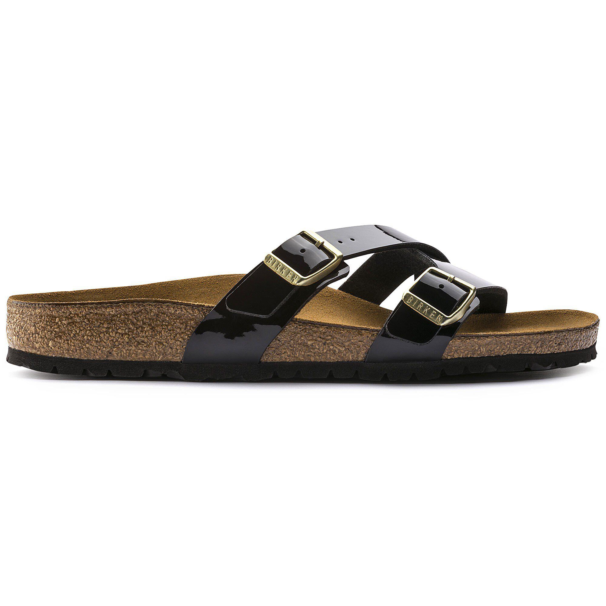 birkenstock yao black patent