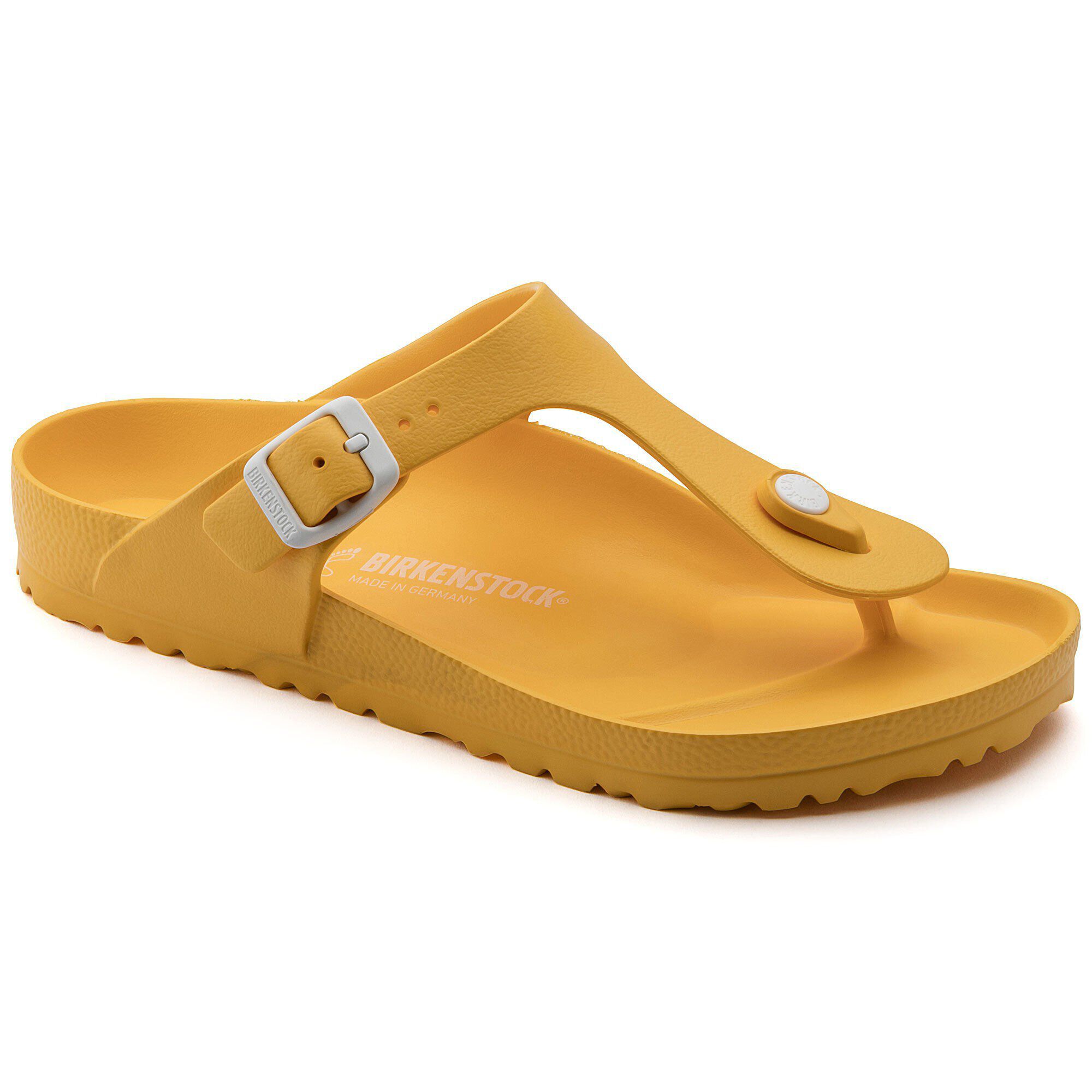 yellow birkenstocks eva