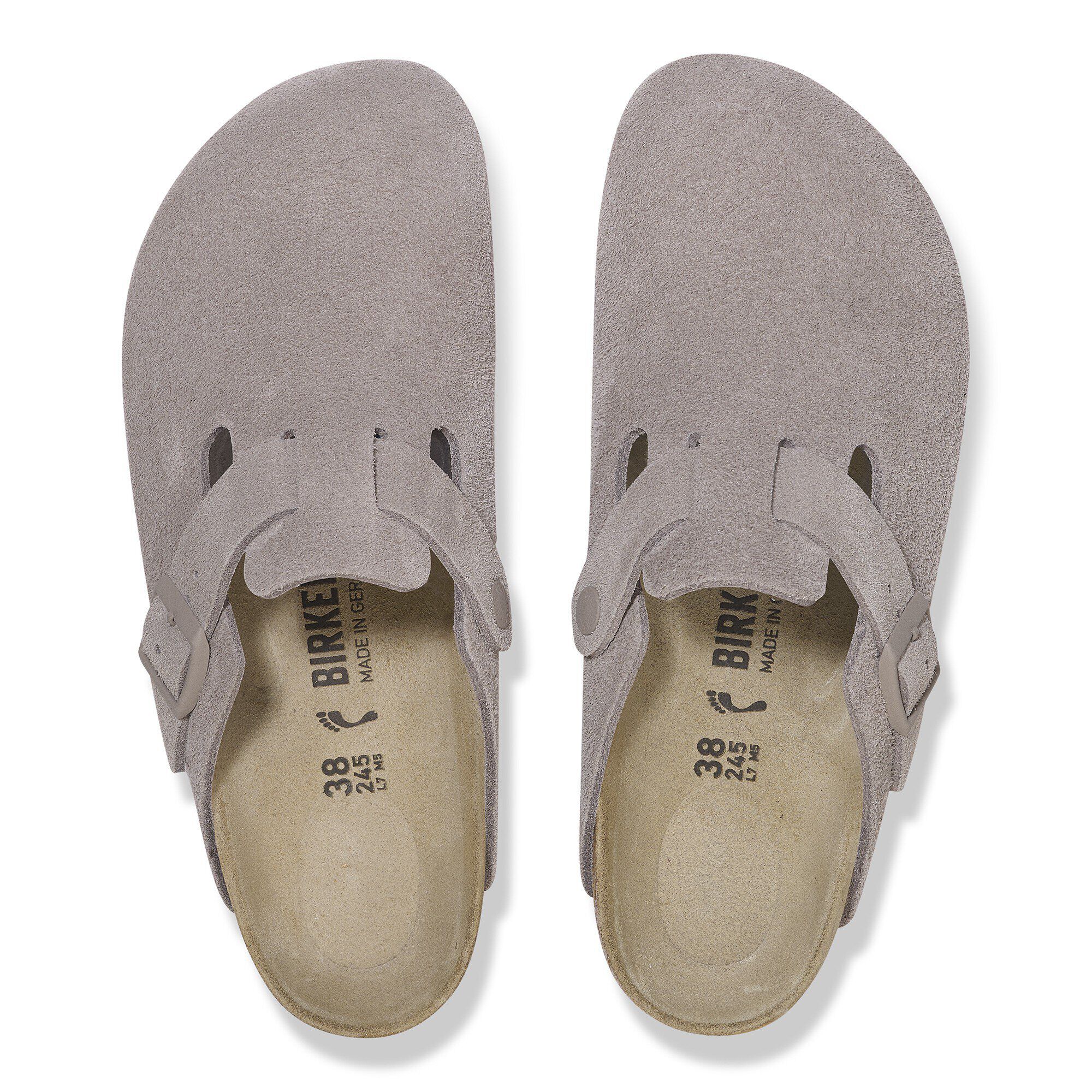 Boston zamsz Gray Taupe | BIRKENSTOCK