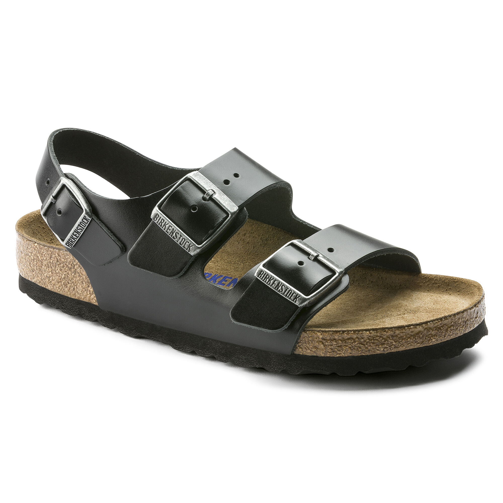 birkenstock milano amalfi leather with soft footbed