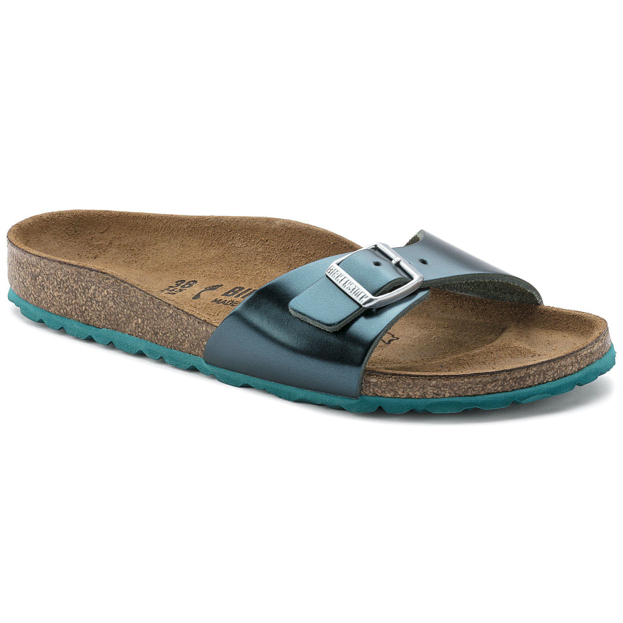 Birkenstock metallic green Clearance