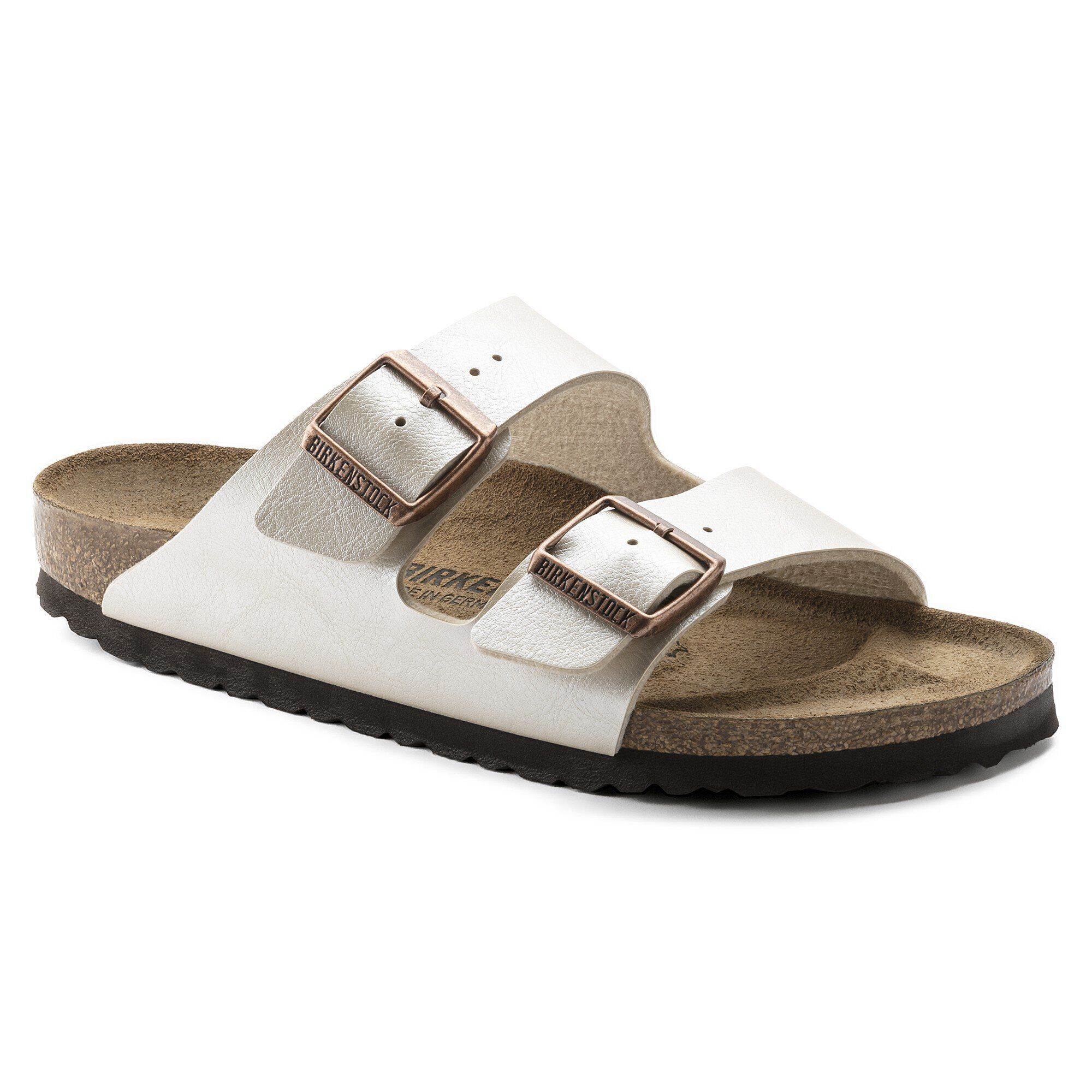 birkenstock sandals pearl white