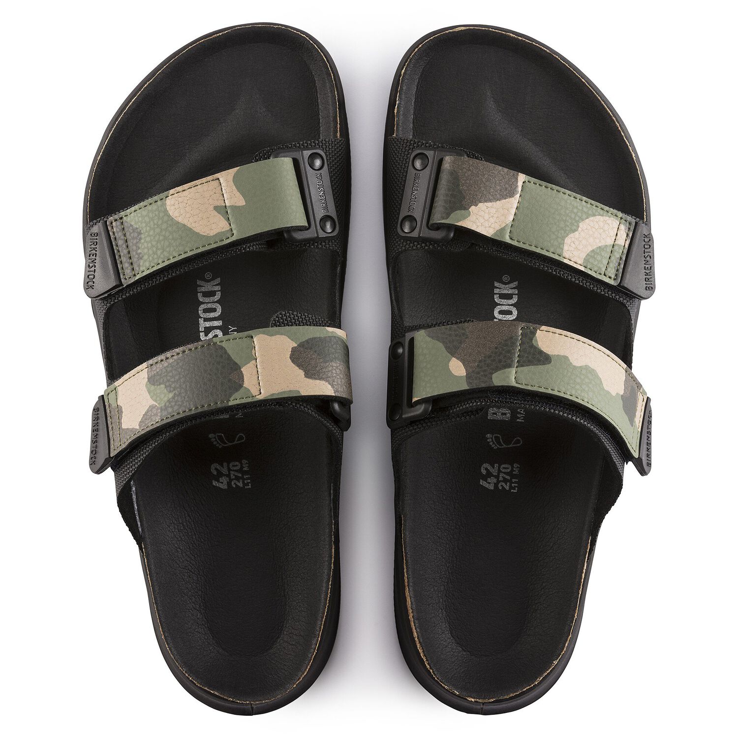 Atacama homme BirkoFlor Futura Black / Camo BIRKENSTOCK