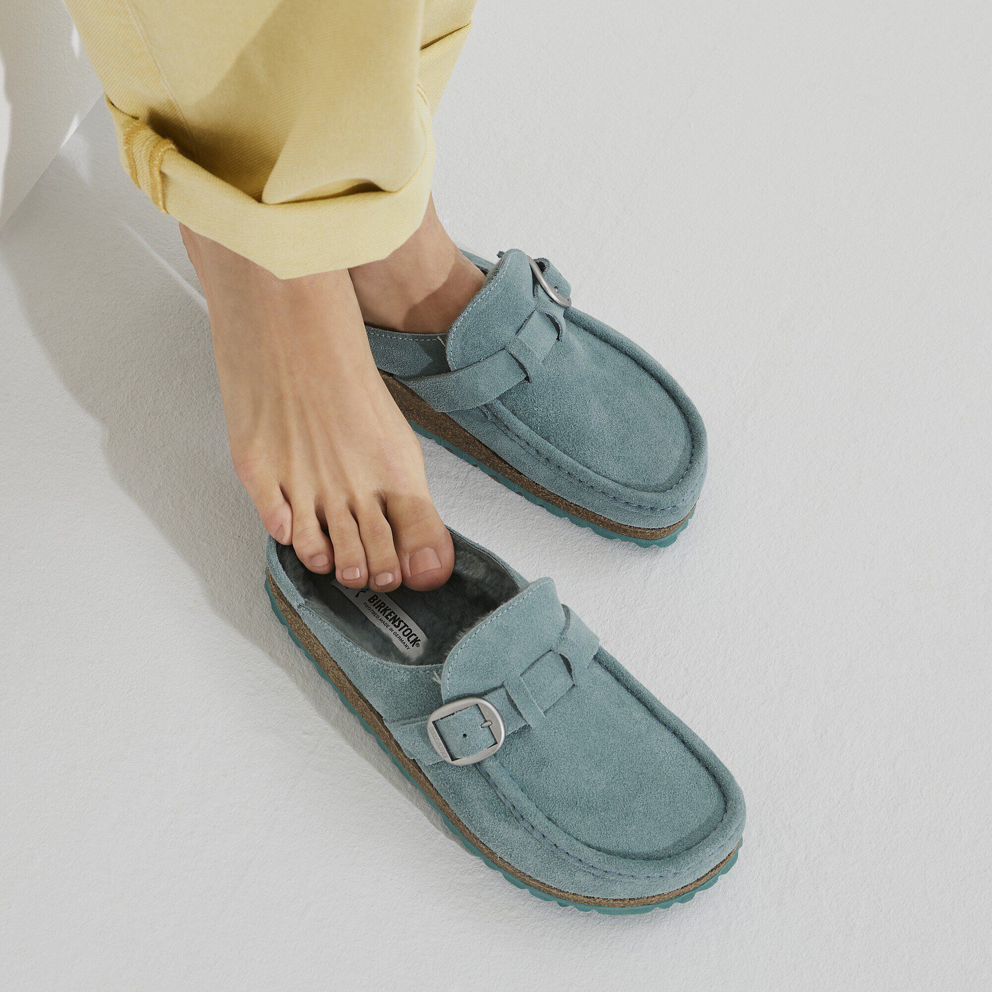 Buckley Shearling Suede Leather Beryl | BIRKENSTOCK Buckley Shearling Suede Leather Beryl | BIRKENSTOCK