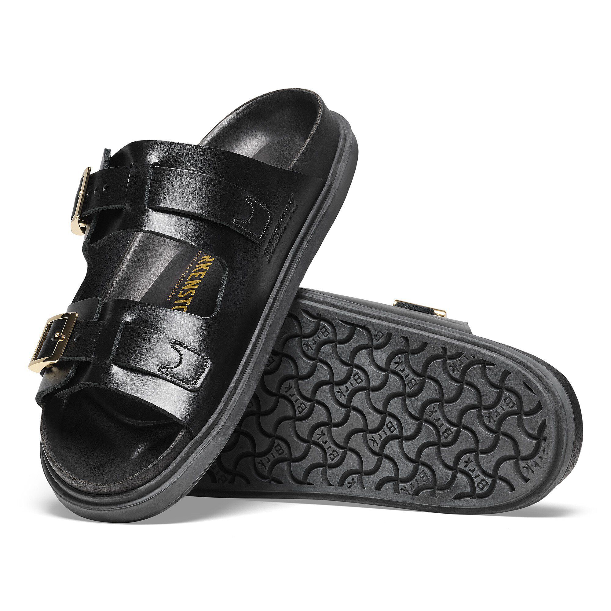 St Barths Natural Leather black BIRKENSTOCK