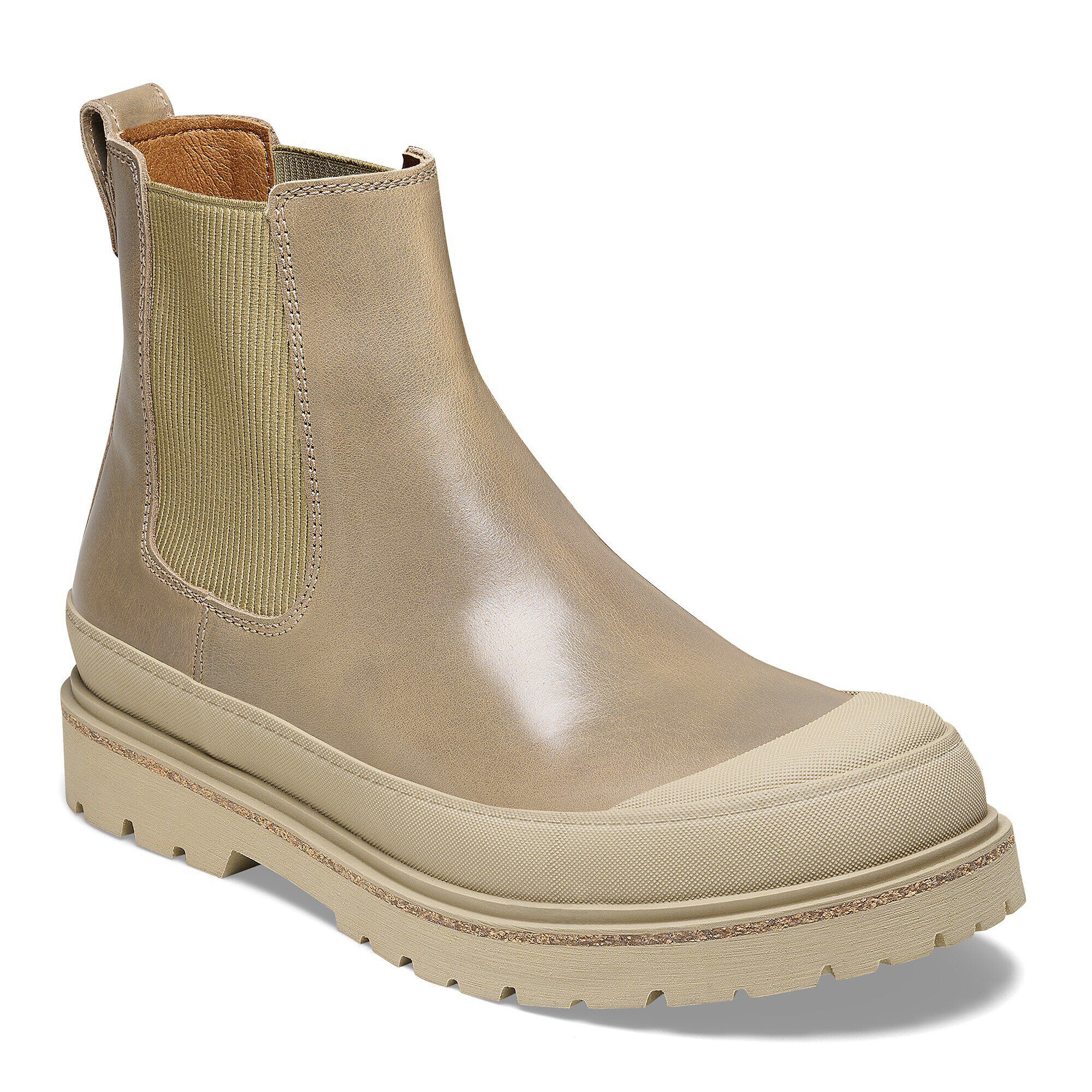 BIRKENSTOCK レザーブーツ PRESCOTT SLIP ON 【美品】 Prescott Slip On Men Waxy Leather Taupe | BIRKENSTOCK