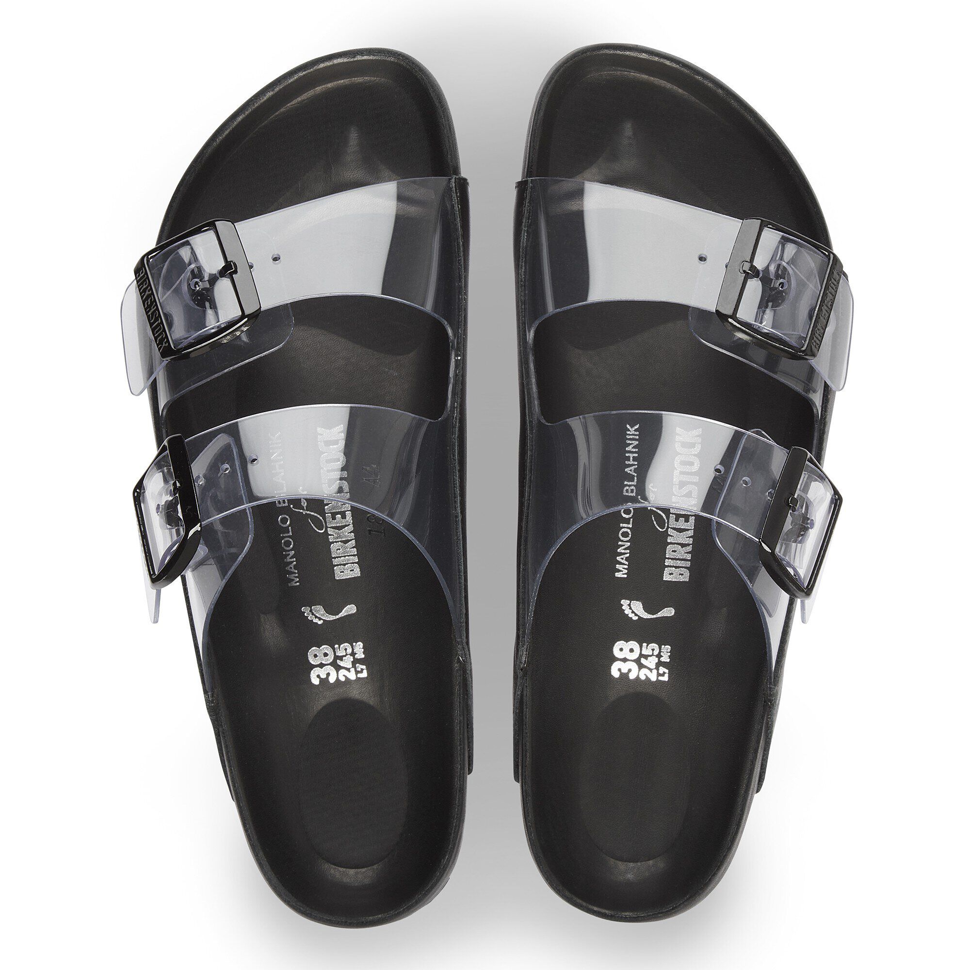 Manolo Blahnik Arizona PVC Synthetics Black | BIRKENSTOCK