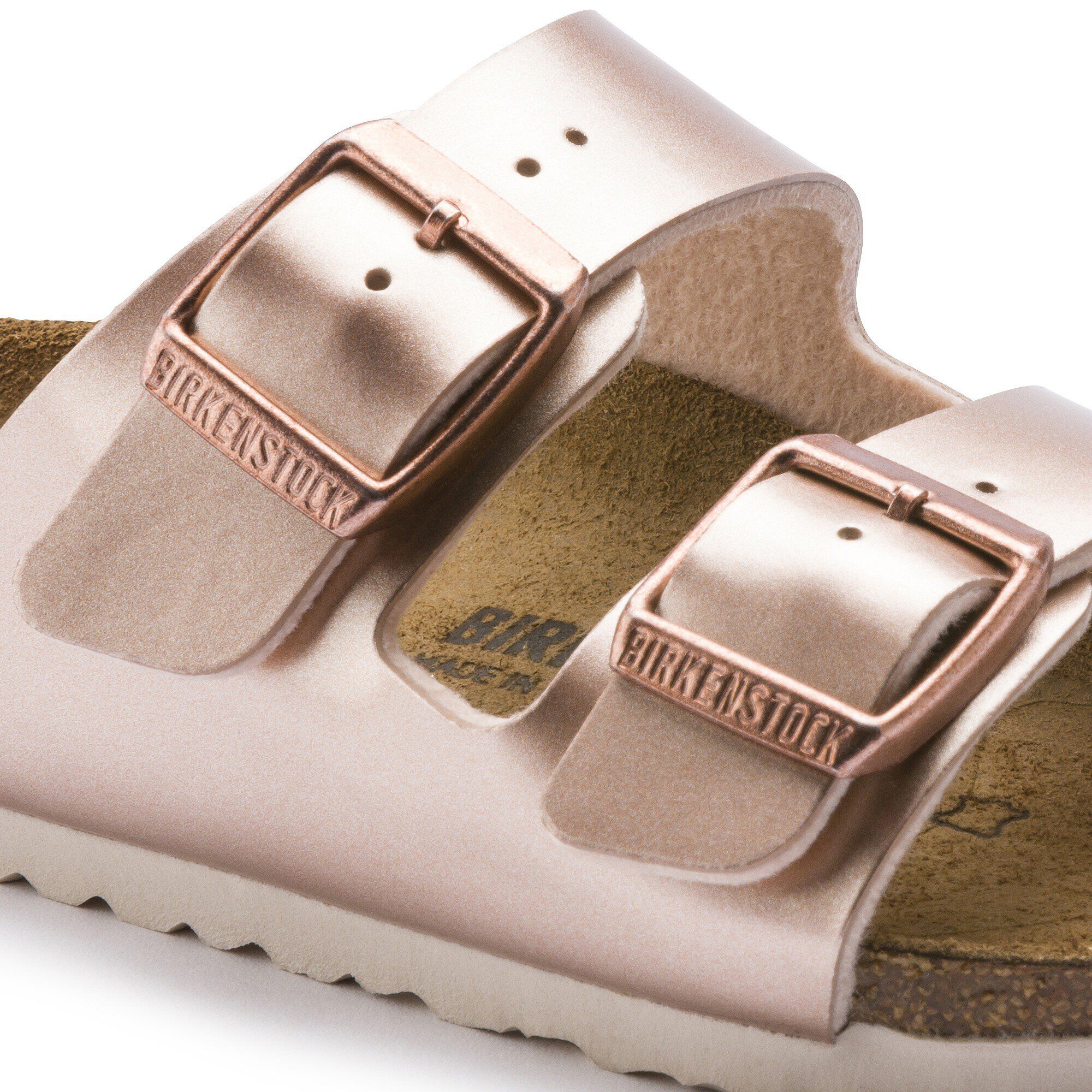 Electric metallic copper birkenstock store