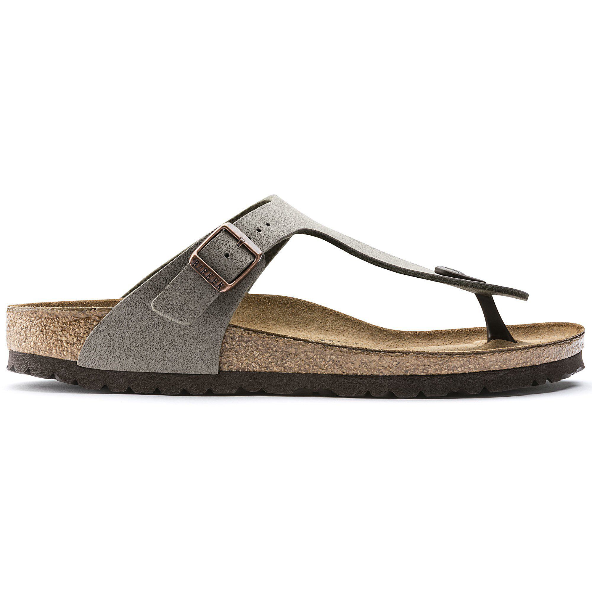 新品未使用 BIRKENSTOCK ビルケンシュトック ギゼ ストーン 24.0 Gizeh / ギゼ ビルコフロー ヌバック ストーン | BIRKENSTOCK