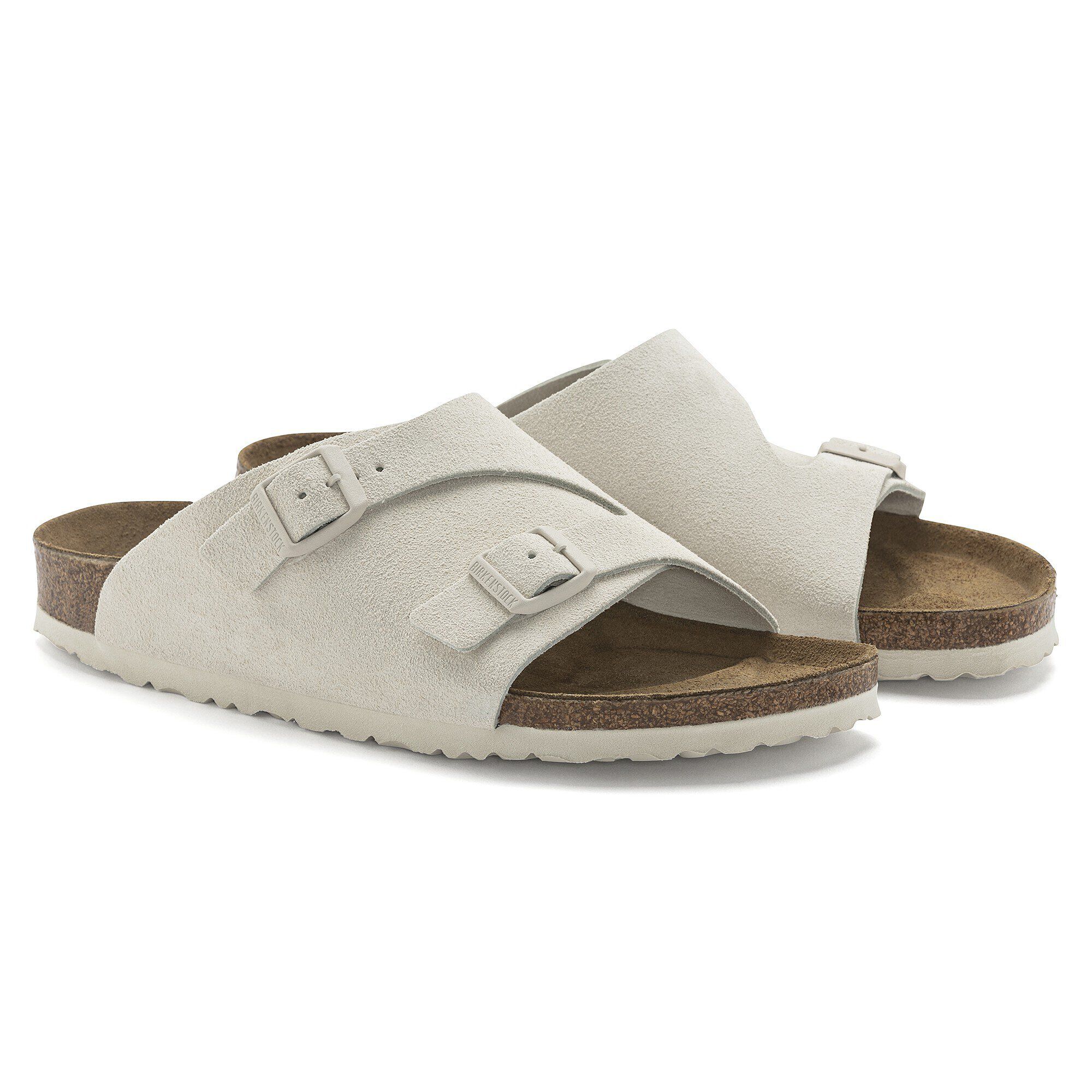 超美品⭐︎【BIRKENSTOCK】ビルケンシュトックホワイト チューリッヒ39 Zürich / チューリッヒ スエードレザー アンティーク ホワイト