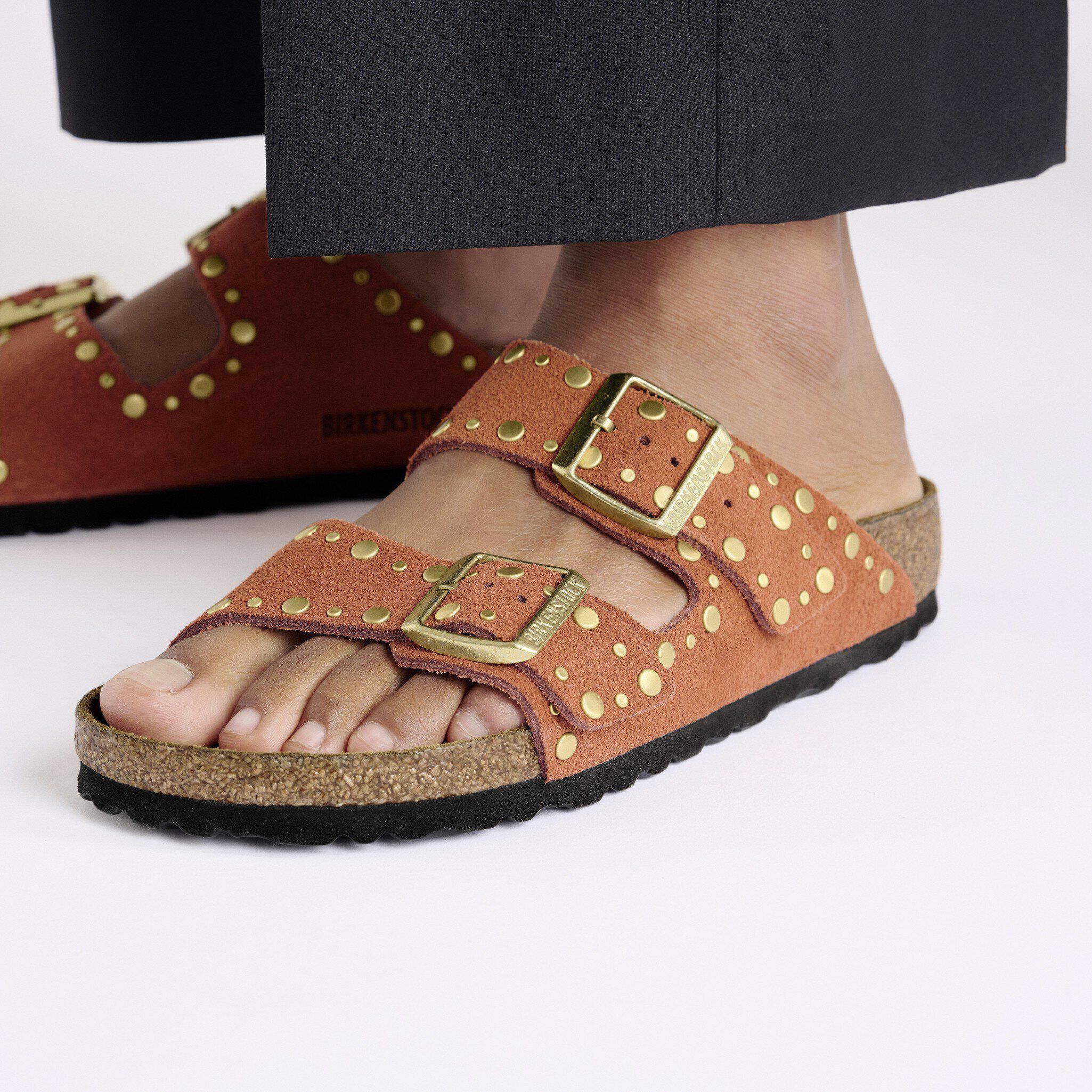その他サービス | 福利厚生 Suede Rivet Arizona Leather BIRKENSTOCK | Rust Dark 靴